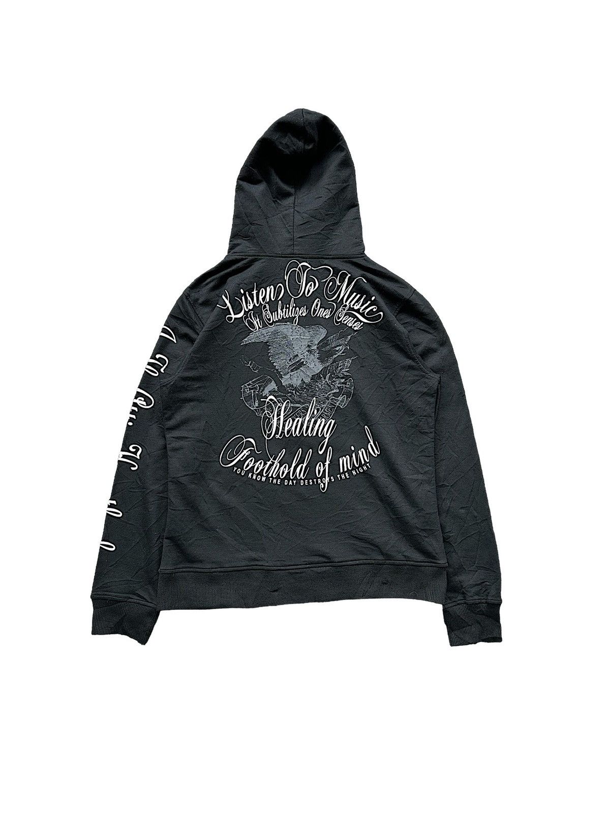 In The Attic 00's In the Attic rocker garment gimp zipper hoodie Size US M / EU 48-50 / 2 - 3 Thumbnail