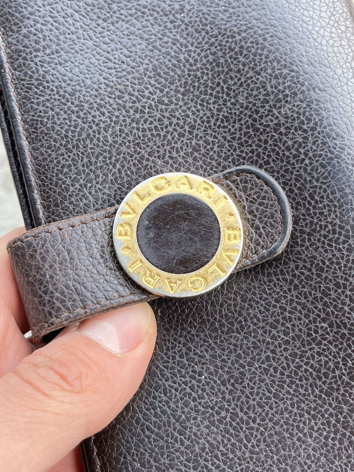 Bvlgari Vintage Bvlgari Big Logo Leather Wallet Case Clutch Holder Size ONE SIZE - 3 Thumbnail