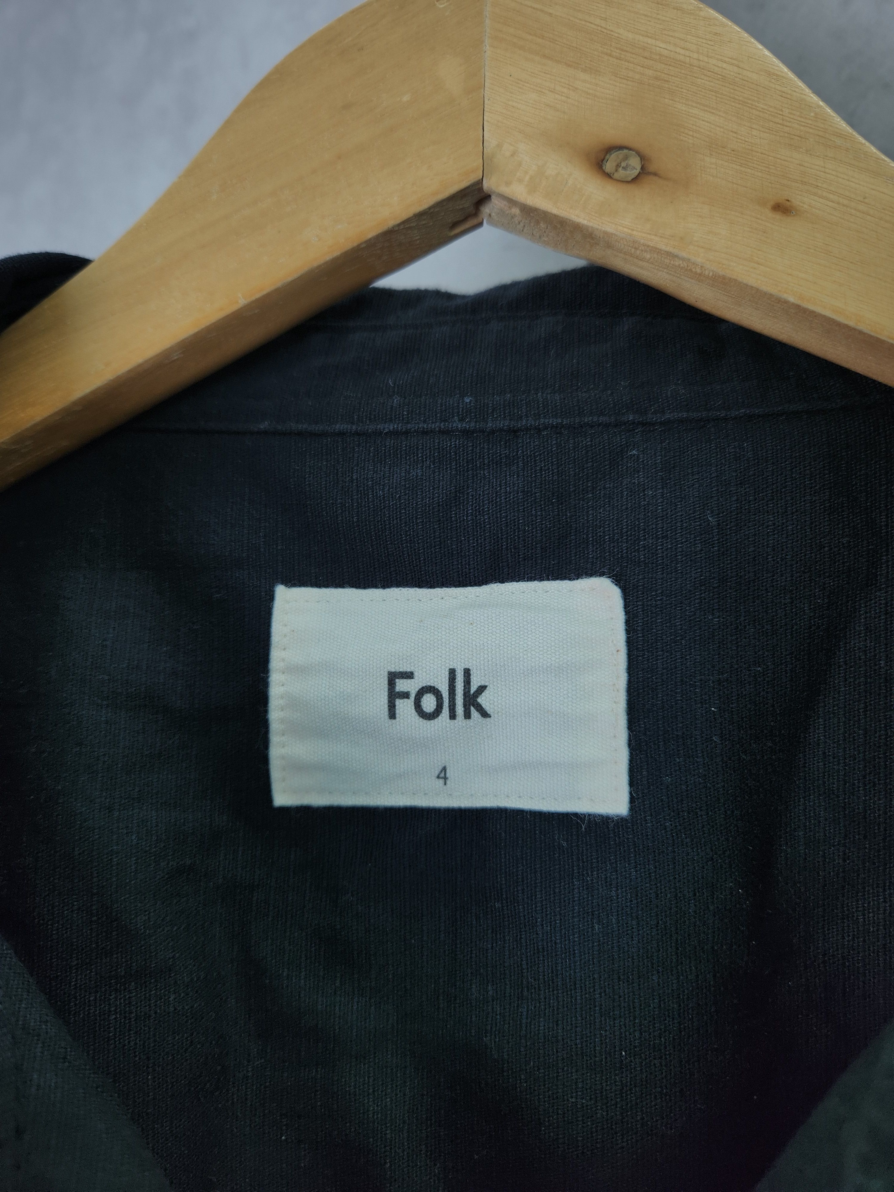 Folk Folk black cotton buttons down shirt size 4 Size US M / EU 48-50 / 2 - 7 Thumbnail