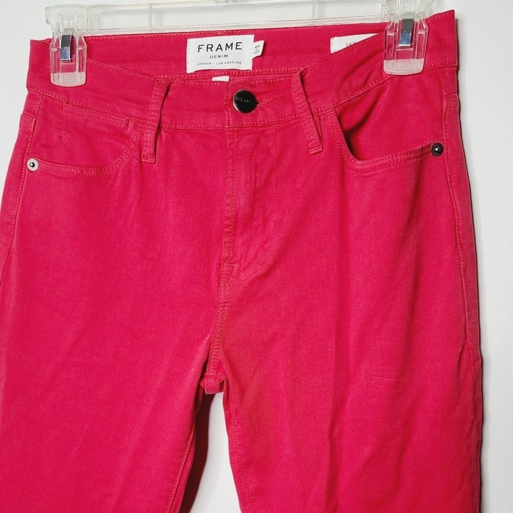 Frame Frame Le High Skinny vintage red 5 pocket jeans pants sz 25 Size 25" / US 0 / IT 36 - 4 Thumbnail
