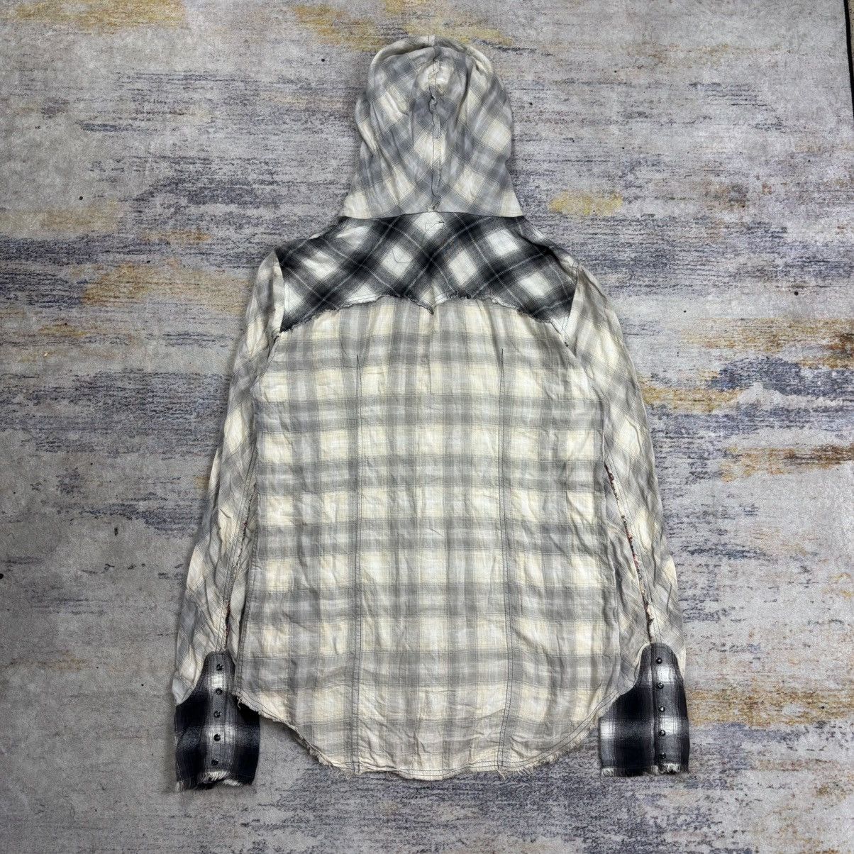 Le Grande Bleu (L.G.B.) Le grande bleu shadow plaid hooded shirt raw cut Size US M / EU 48-50 / 2 - 3 Thumbnail