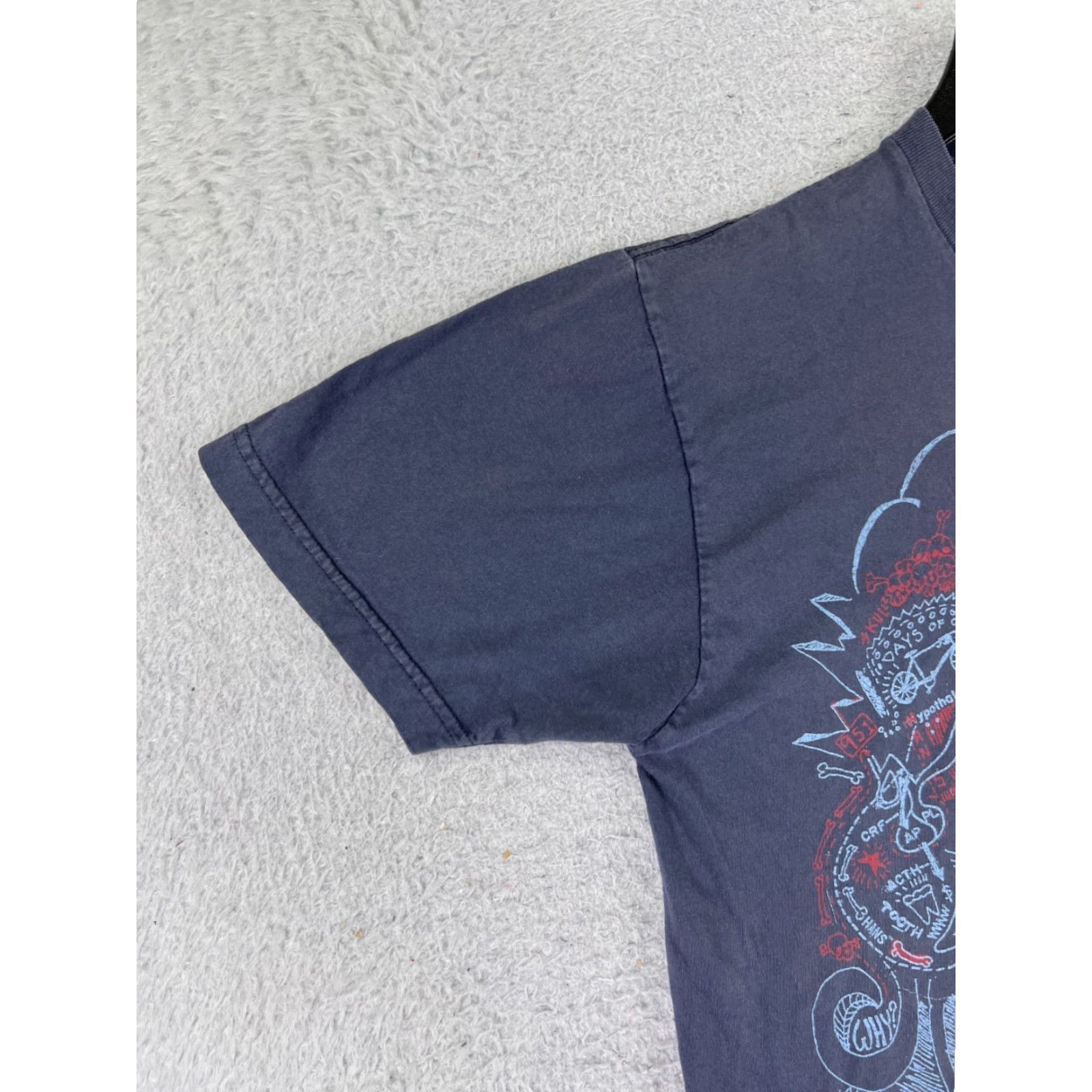 Bdg BDG Shirt Womens M Blue Casual Short Sleeve Crew Neck Pullover Cotton Blend Jersey T-Shirt USA Made Basic Size M / US 6-8 / IT 42-44 - 3 Thumbnail