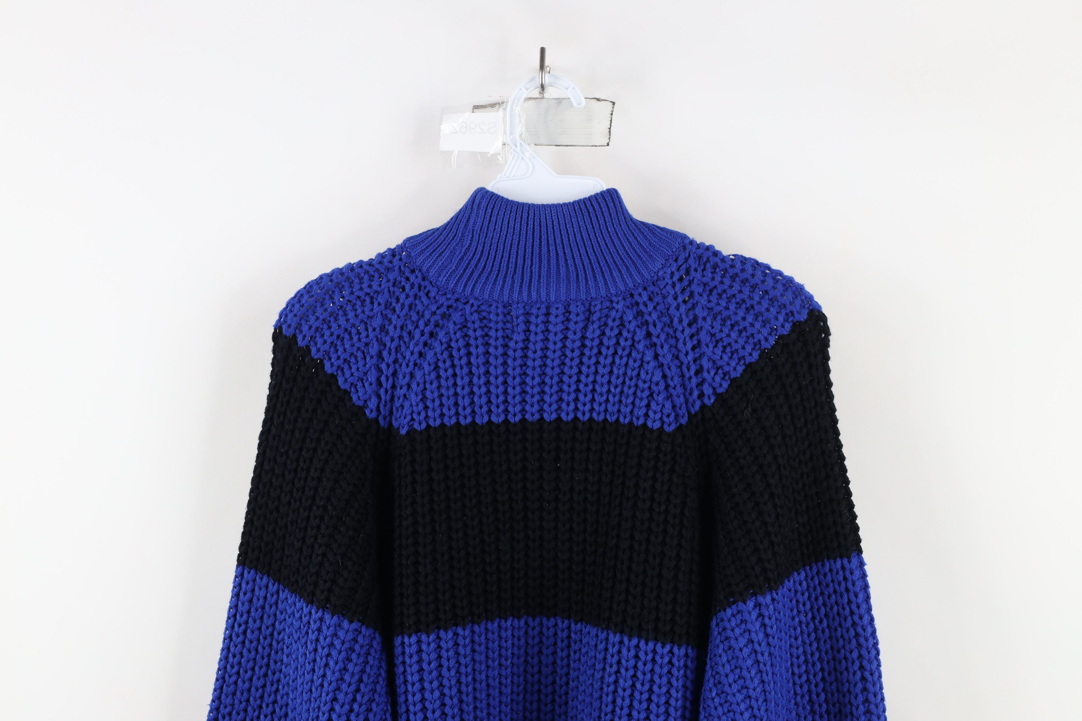 Vintage Vintage 90s Streetwear Block Chunky Ribbed Knit Sweater Size S / US 4 / IT 40 - 6 Thumbnail