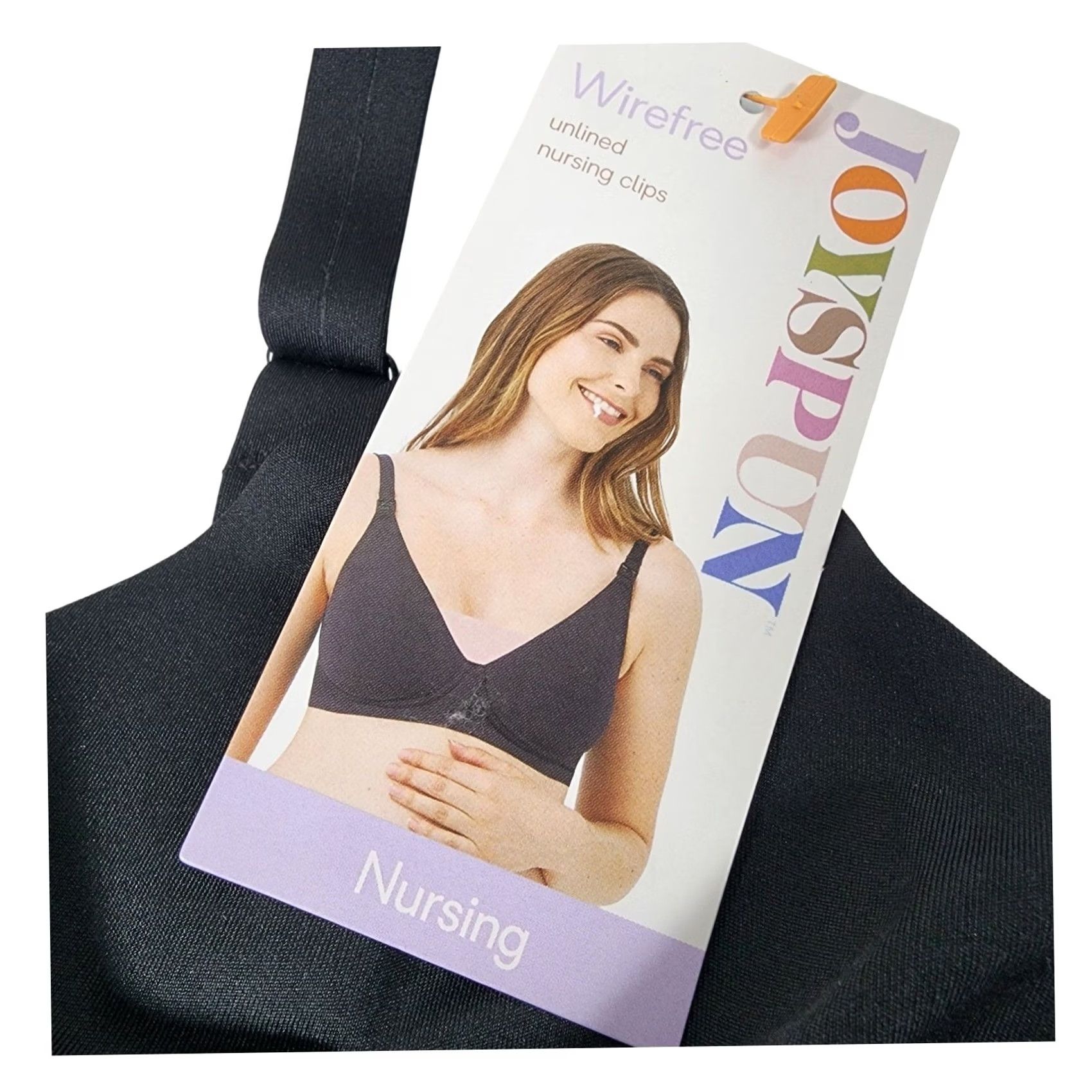 Vintage Joyspun Bonded Nursing Bra Wirefree Black Soot Small 2-Pack Womens JS90047 New Size ONE SIZE - 4 Thumbnail
