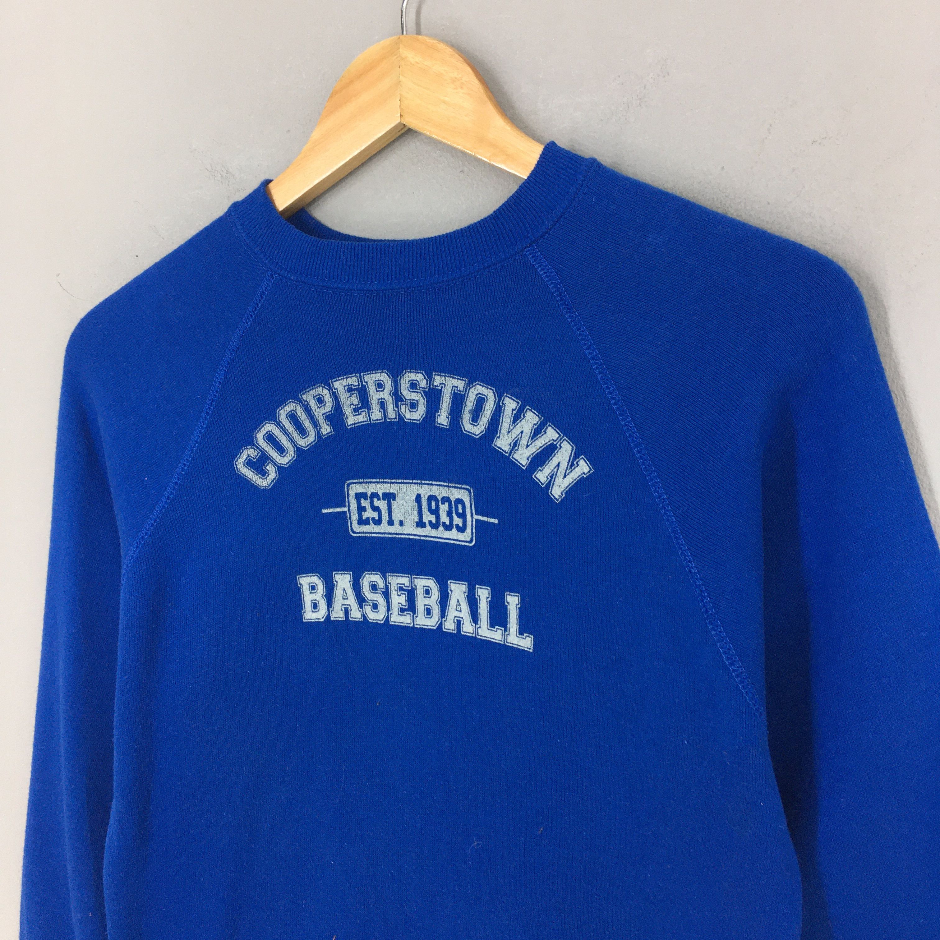 Cooperstown Collection × MLB × Vintage Vintage 90s Cooperstown Baseball Blue Sweatshirt XSmall Size US XS / EU 42 / 0 - 3 Thumbnail