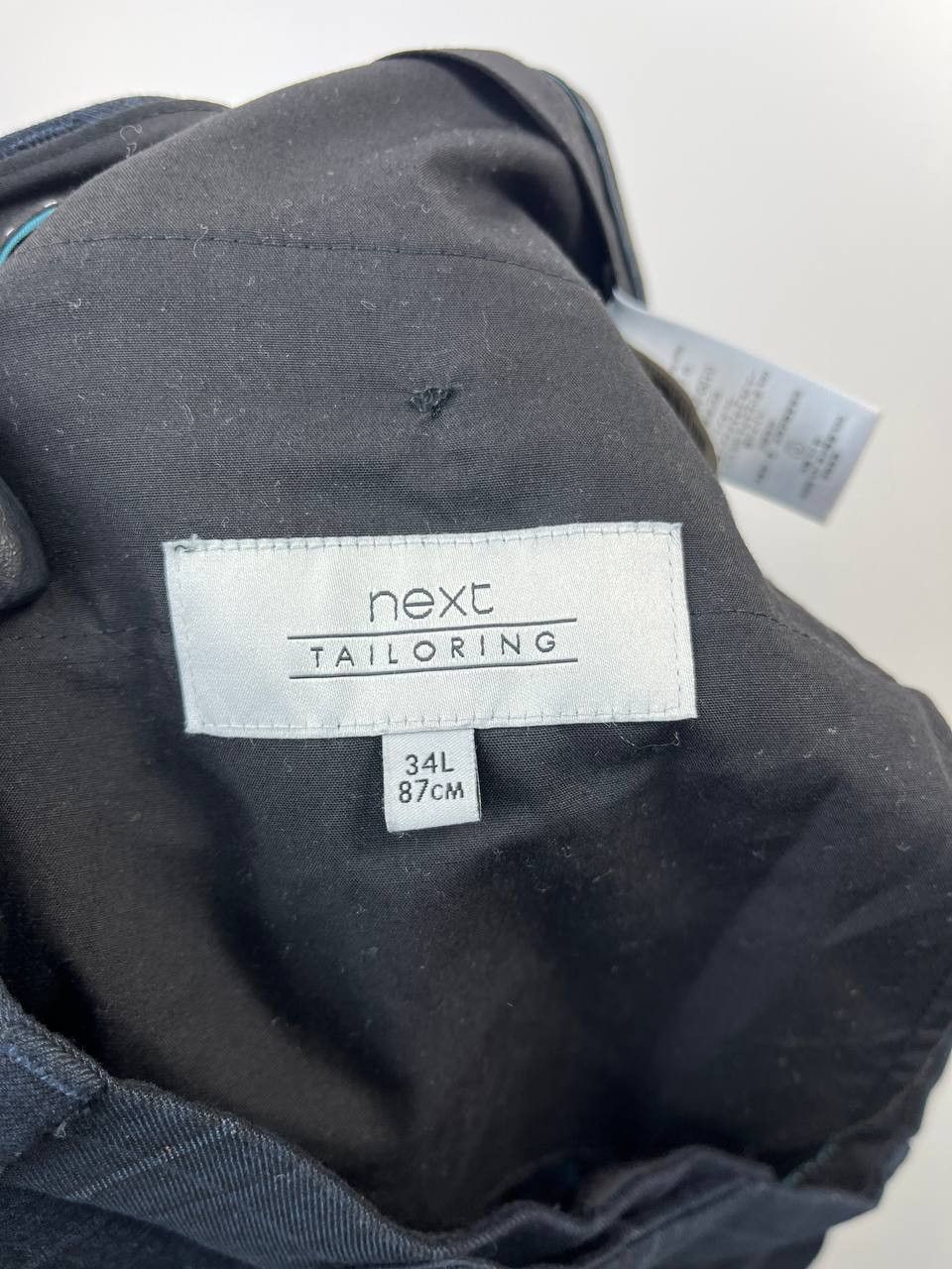 NEXT Next Tailoring Mens Dress Pants Blue Check Trousers Sz 34x34 Size US 34 / EU 50 - 4 Thumbnail