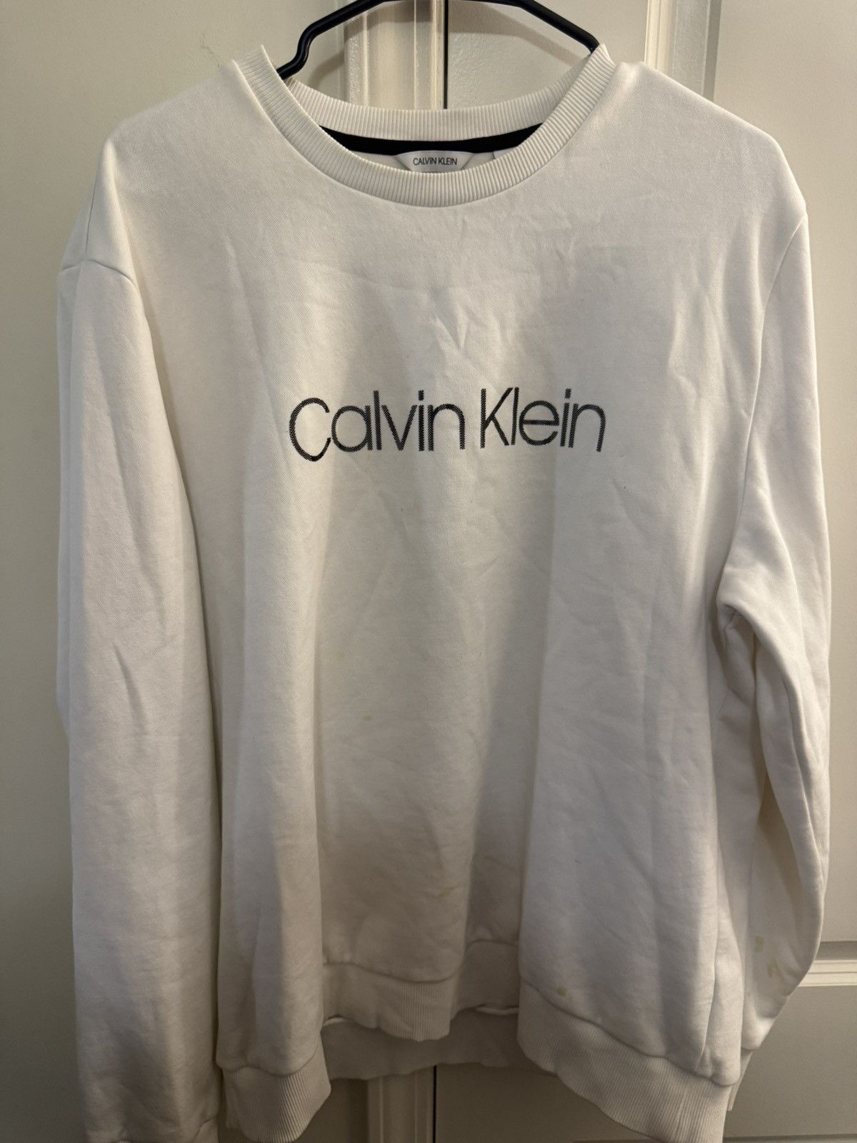 Calvin Klein White Calvin Klein Sweater XL Size US XL / EU 56 / 4 - 1 Thumbnail