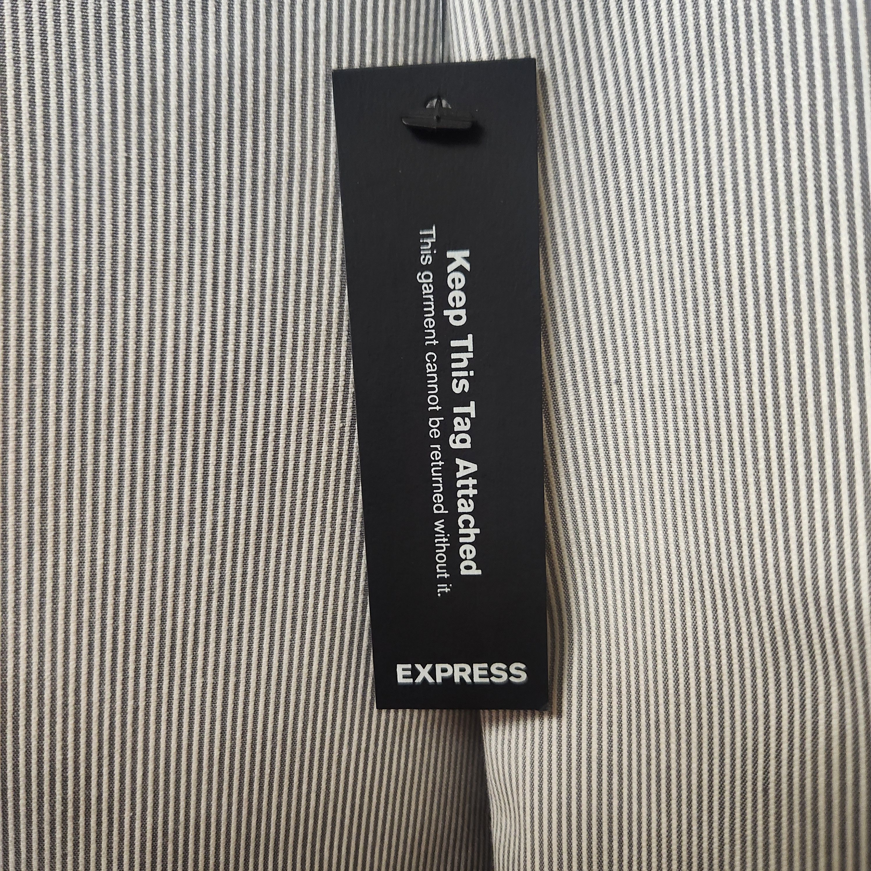 Express NWT sport coat 42L Express cotton seersucker stripe Size 42L - 5 Thumbnail