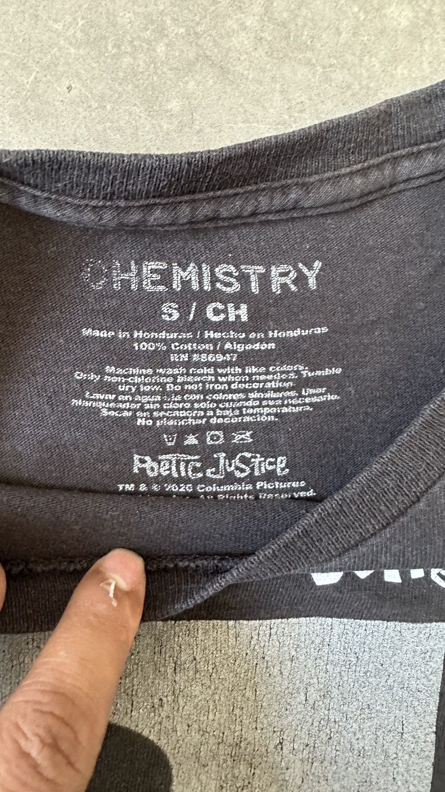 Chemistry TUPAC SHAKUR POETIC JISTICE TEE Size US M / EU 48-50 / 2 - 5 Thumbnail
