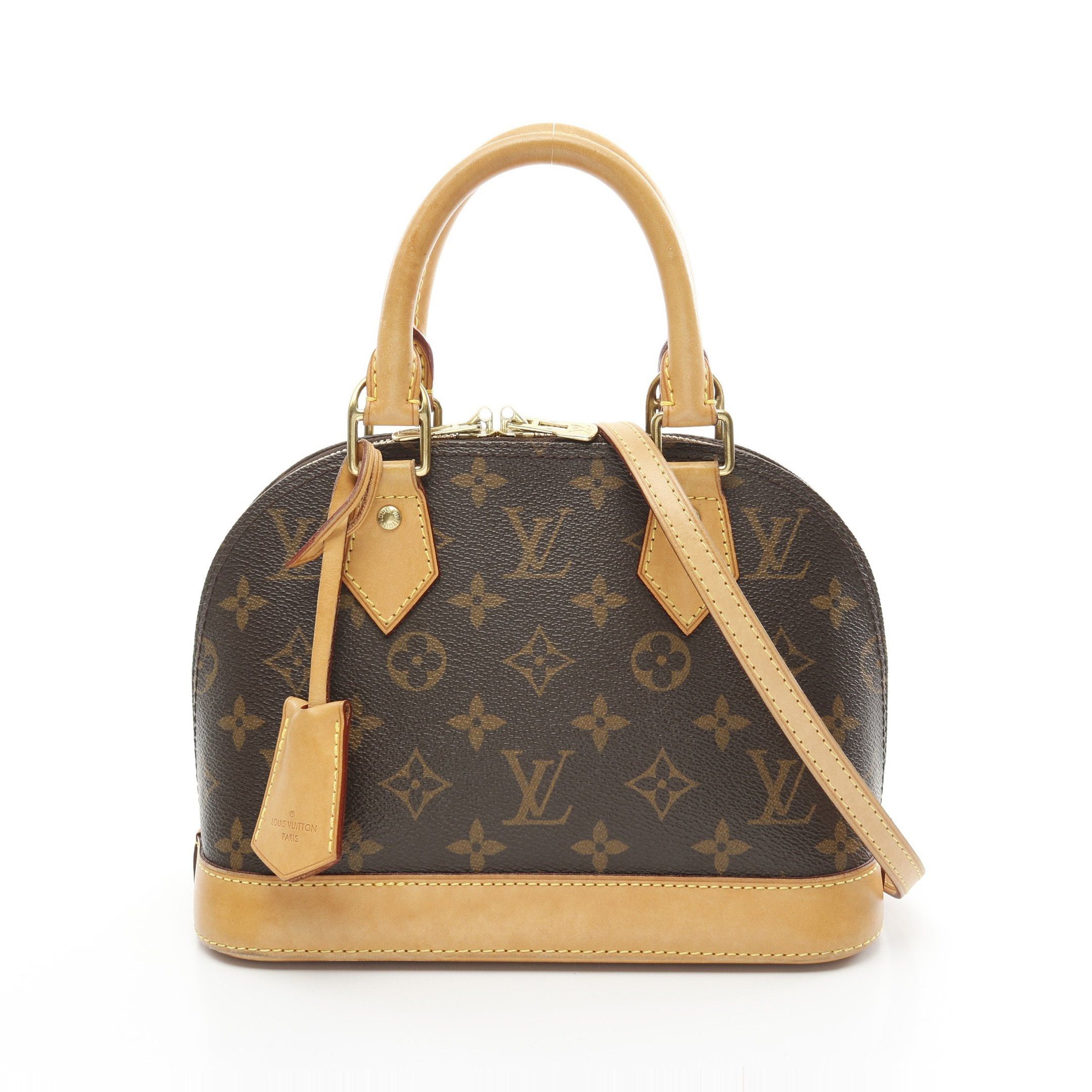 Louis Vuitton Louis Vuitton Alma Bb Monogram Handbag Leather Brown Size ONE SIZE - 1 Thumbnail