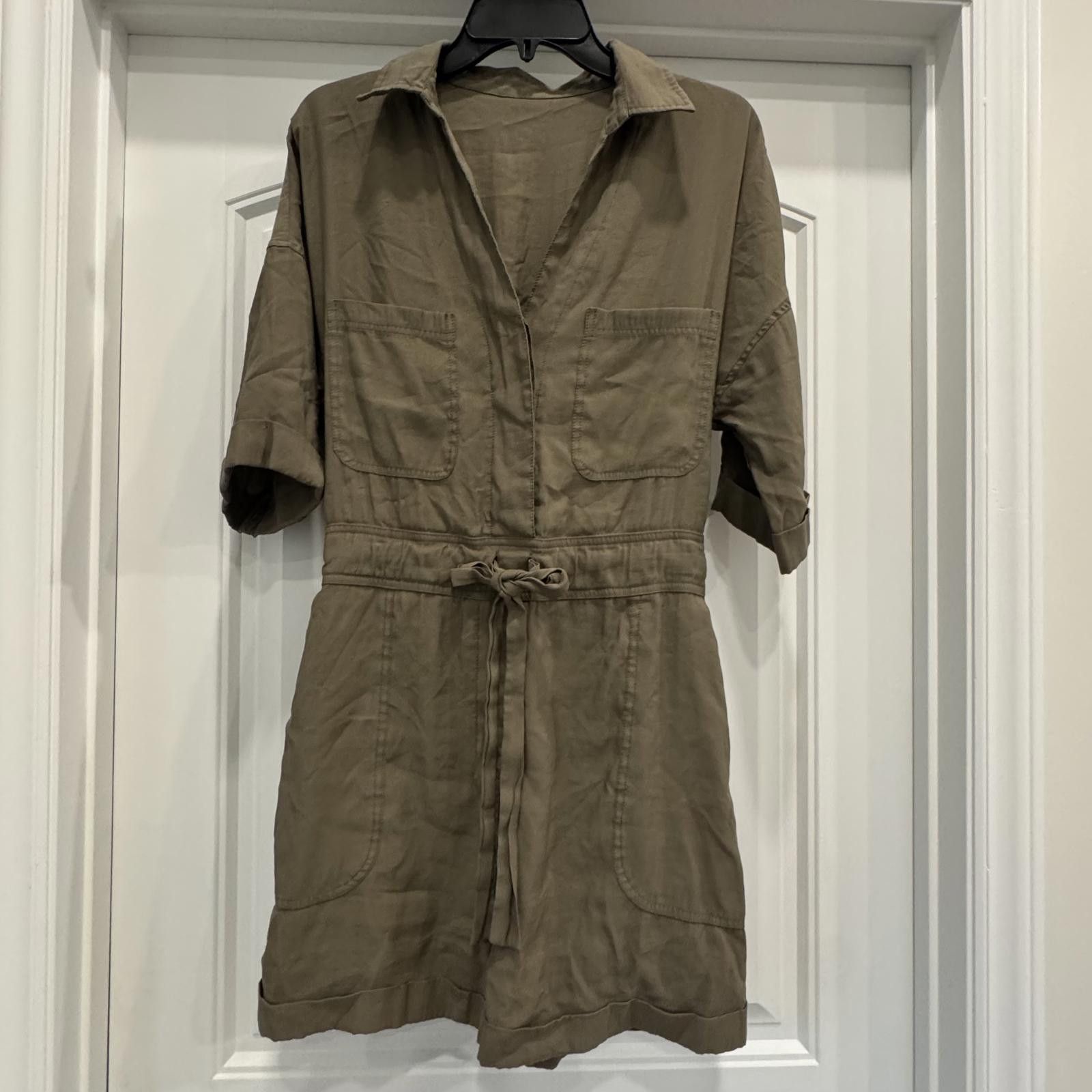 Unknown London Women's Medium Utility Style Jumpsuit with Drawstring Waist Size 32" / US 10 / IT 46 - 1 Thumbnail