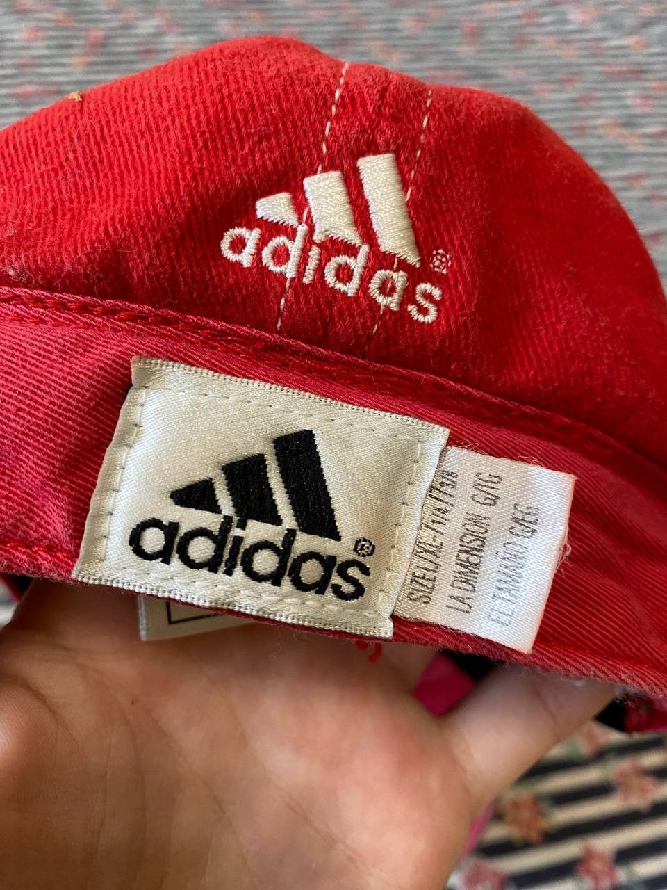 Adidas Adidas Cap Red Men's Casual Size ONE SIZE - 2 Thumbnail