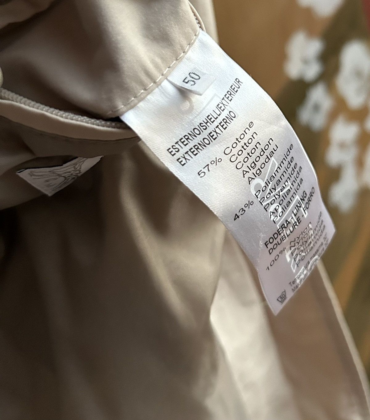 Versace × Vintage Versace Collection Beige 2 Button Sport Coat Size 50L - 7 Thumbnail