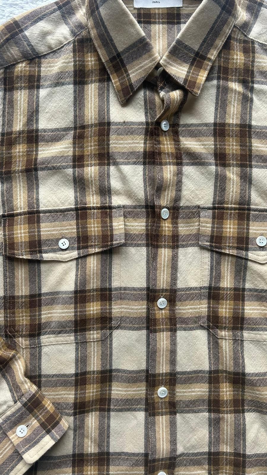 Celine Celine Prototype Plaid Shirt Sample Piece Hedi Era Size L / US 10 / IT 46 - 6 Thumbnail