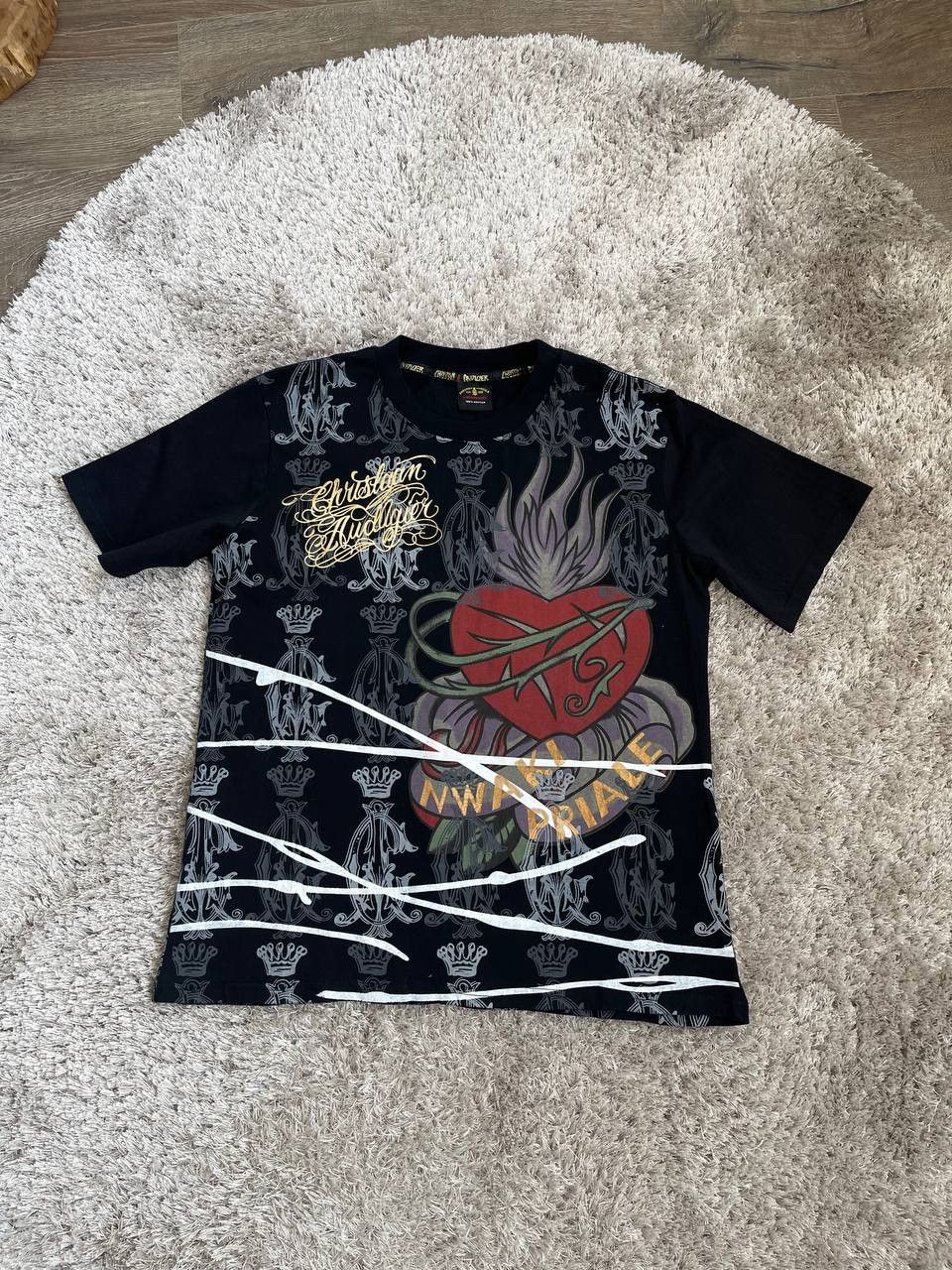 Christian Audigier × Ed Hardy × Vintage Vintage Christian audigier big logo tee rare size M Size US M / EU 48-50 / 2 - 2 Thumbnail