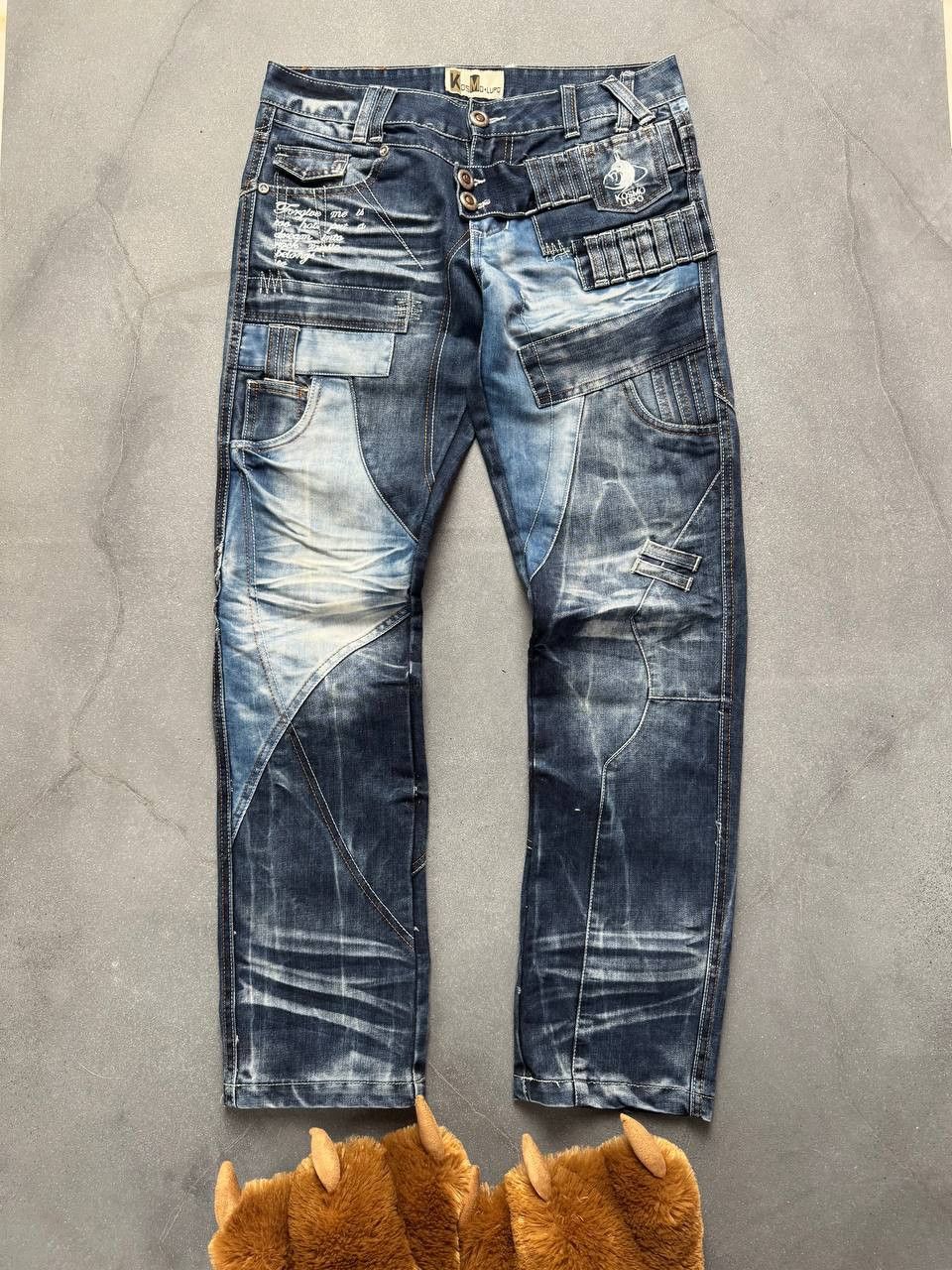 Japanese Brand × Vintage Japanese Style Pathcwork Washed Avant Garde Jeans Size US 30 / EU 46 - 1 Thumbnail