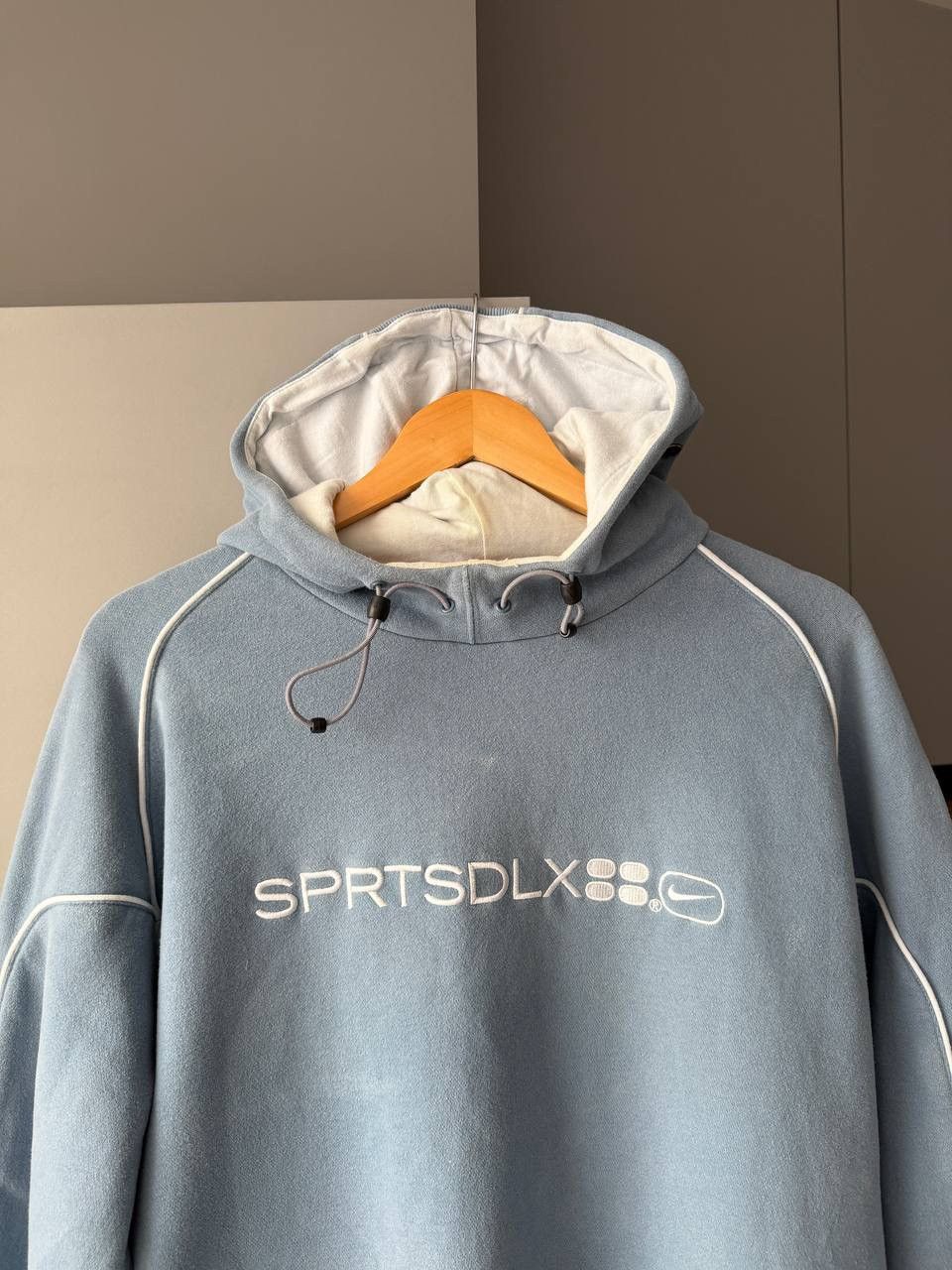 Nike Nike Sprtsdlx Embroidered Swoosh Big Logo Vintage Hoodie 90s Size US L / EU 52-54 / 3 - 2 Thumbnail