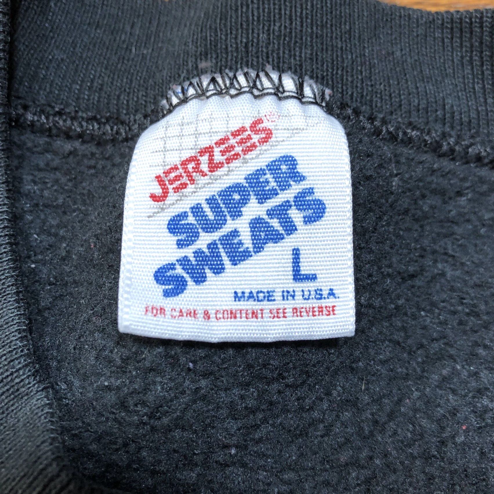 Jerzees VINTAGE Jerzees Sweatshirt USA Made Black Adult L Crew Neck Pullover Graphic Print Cat Bird Walk For Animals 80s USA Men Size US L / EU 52-54 / 3 - 5 Thumbnail