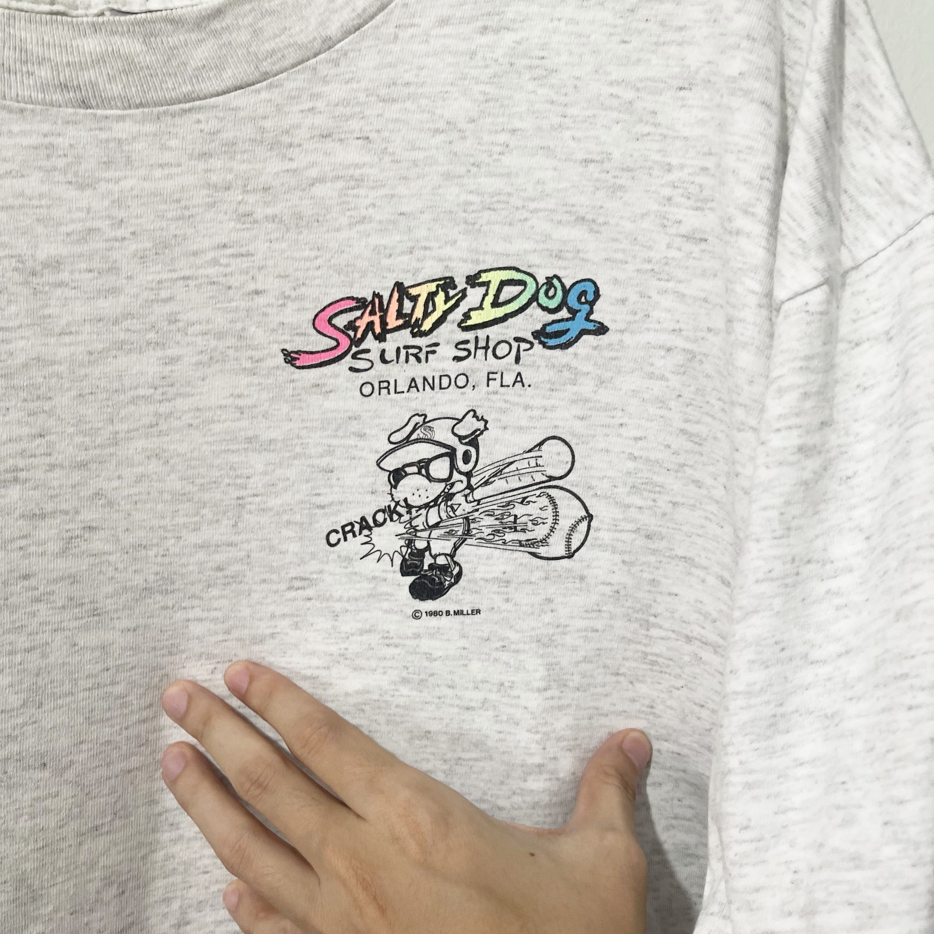 Vintage Vintage 90s Salty Dog Baseball T-Shirt Size US XL / EU 56 / 4 - 5 Thumbnail