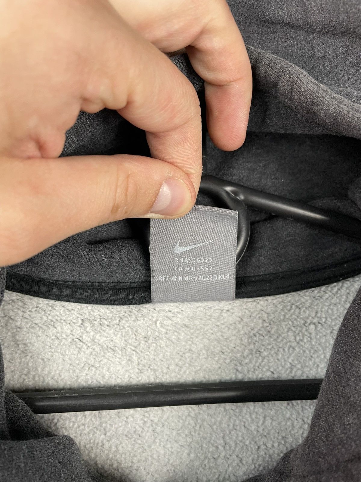 Nike × Vintage Nike Rotterdam Vintage Zip Hoodie Gray Size XL Size US XL / EU 56 / 4 - 4 Thumbnail