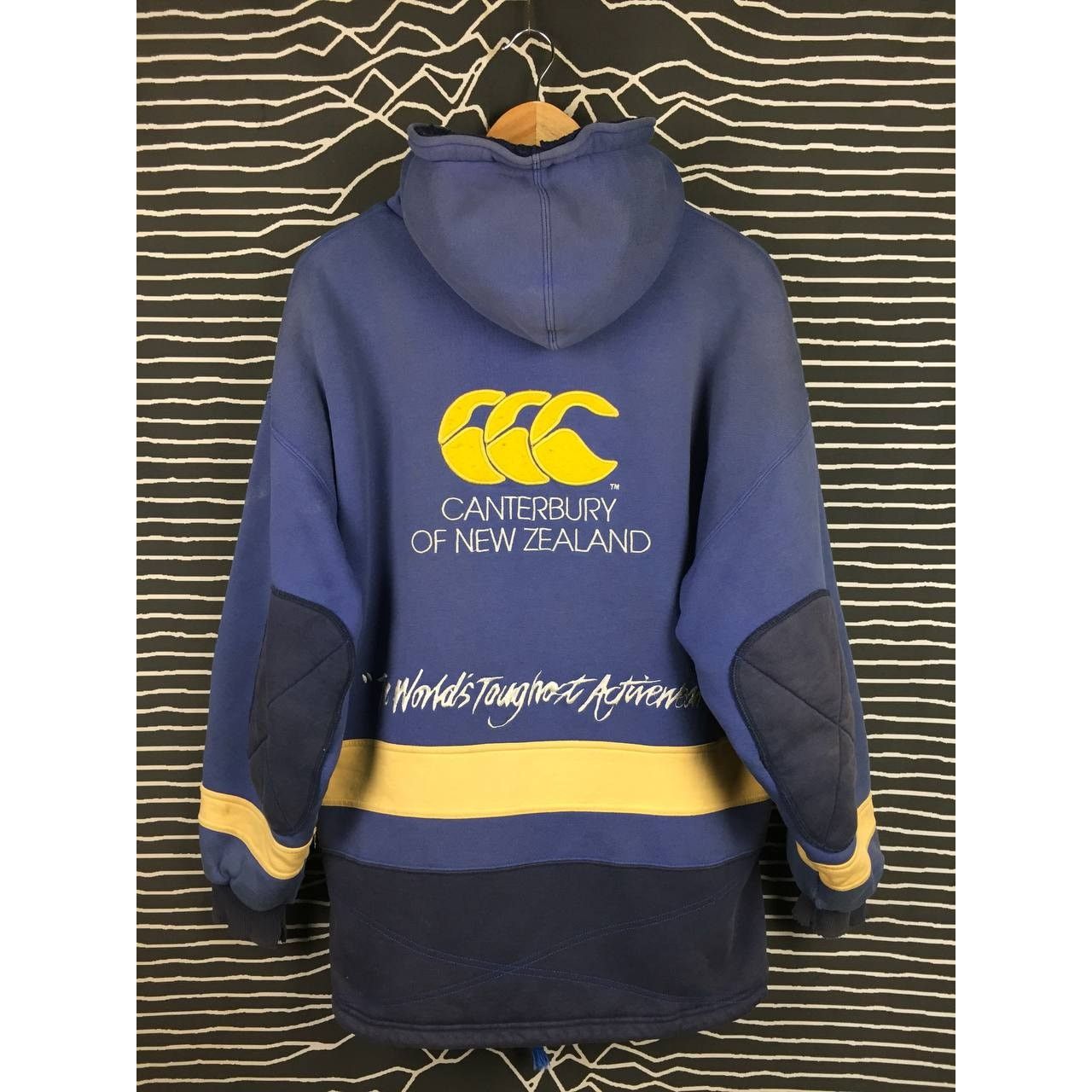 Canterbury of New Zealand × Vintage Vtg Canterbury of New Zealand Sherpa Lining Rugby Hoodie Size US L / EU 52-54 / 3 - 14 Thumbnail