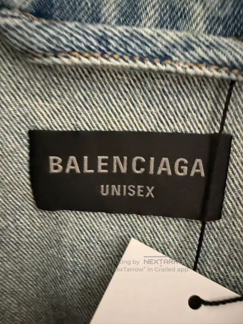 Balenciaga Balenciaga Full Printed Letter Denim Jacket Size US S / EU 44-46 / 1 - 3 Thumbnail