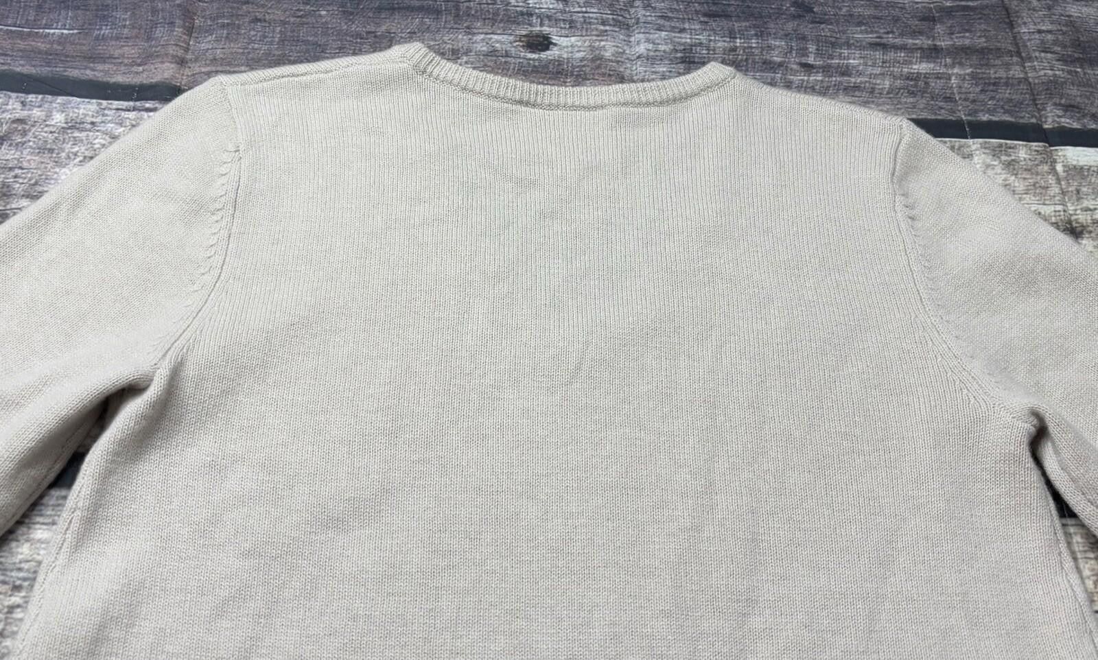 Other Sail to Sable Sweater Women's Medium 100% Wool V-Neck Ivory Size M / US 6-8 / IT 42-44 - 6 Thumbnail