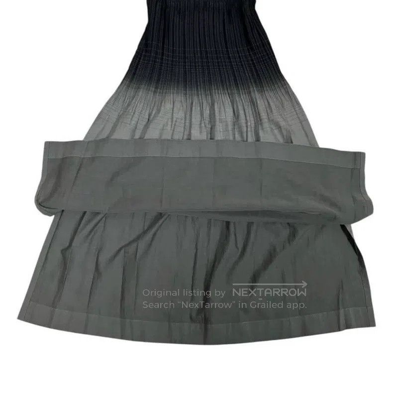Issey Miyake Issey Miyake Black-grey Gradient Midi Skirt Size 25" / US 0 / IT 36 - 5 Thumbnail