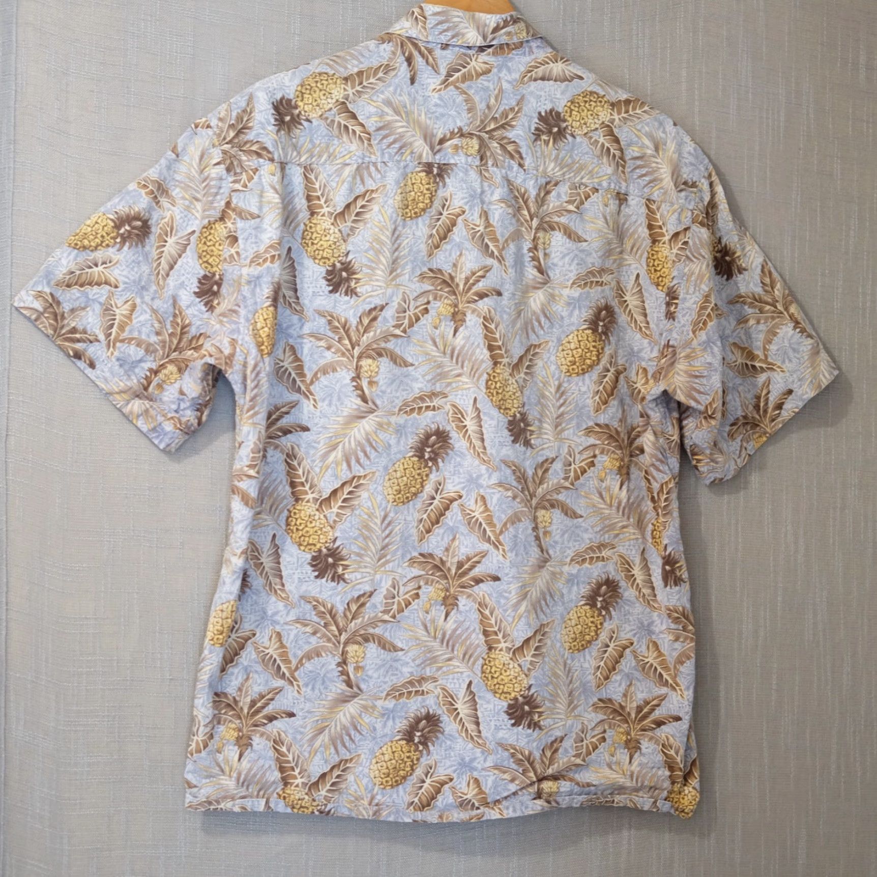 Vintage Hollis River Short Sleeve Button Shirt Leaves Print 100% Cotton Mens L #A17-22 Size US L / EU 52-54 / 3 - 5 Thumbnail