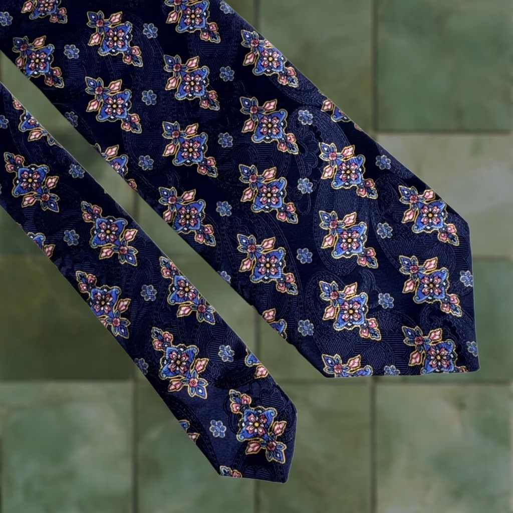 Robert Talbott Robert Talbott Tie Silk Multicolor Hand Sewn Designer Mens USA Best Of Class Dress Size ONE SIZE - 1 Thumbnail