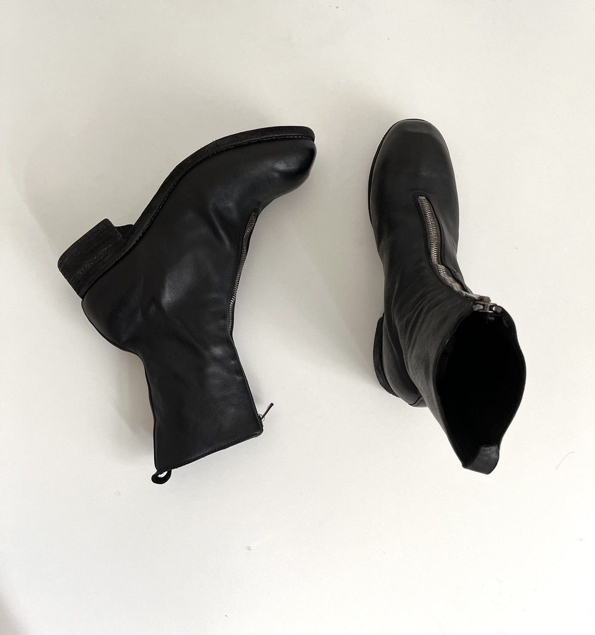 image of Guidi Pl2 Horse Leather New Eu45 Shoes in Black, Men's (Size 12)