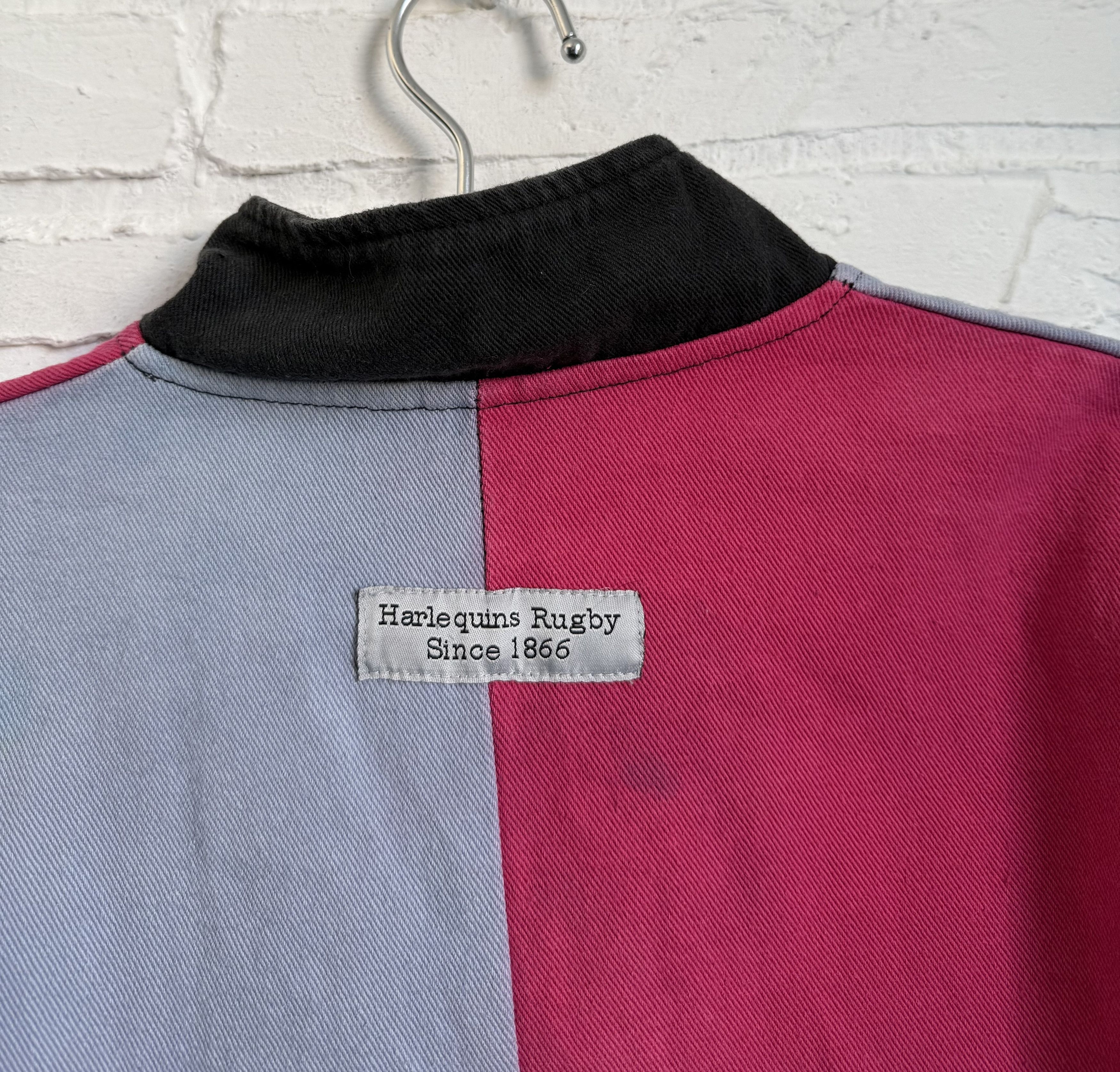 Vintage Vintage 90s Harlequins Rugby Polo Shirt jersey Size US S / EU 44-46 / 1 - 9 Thumbnail