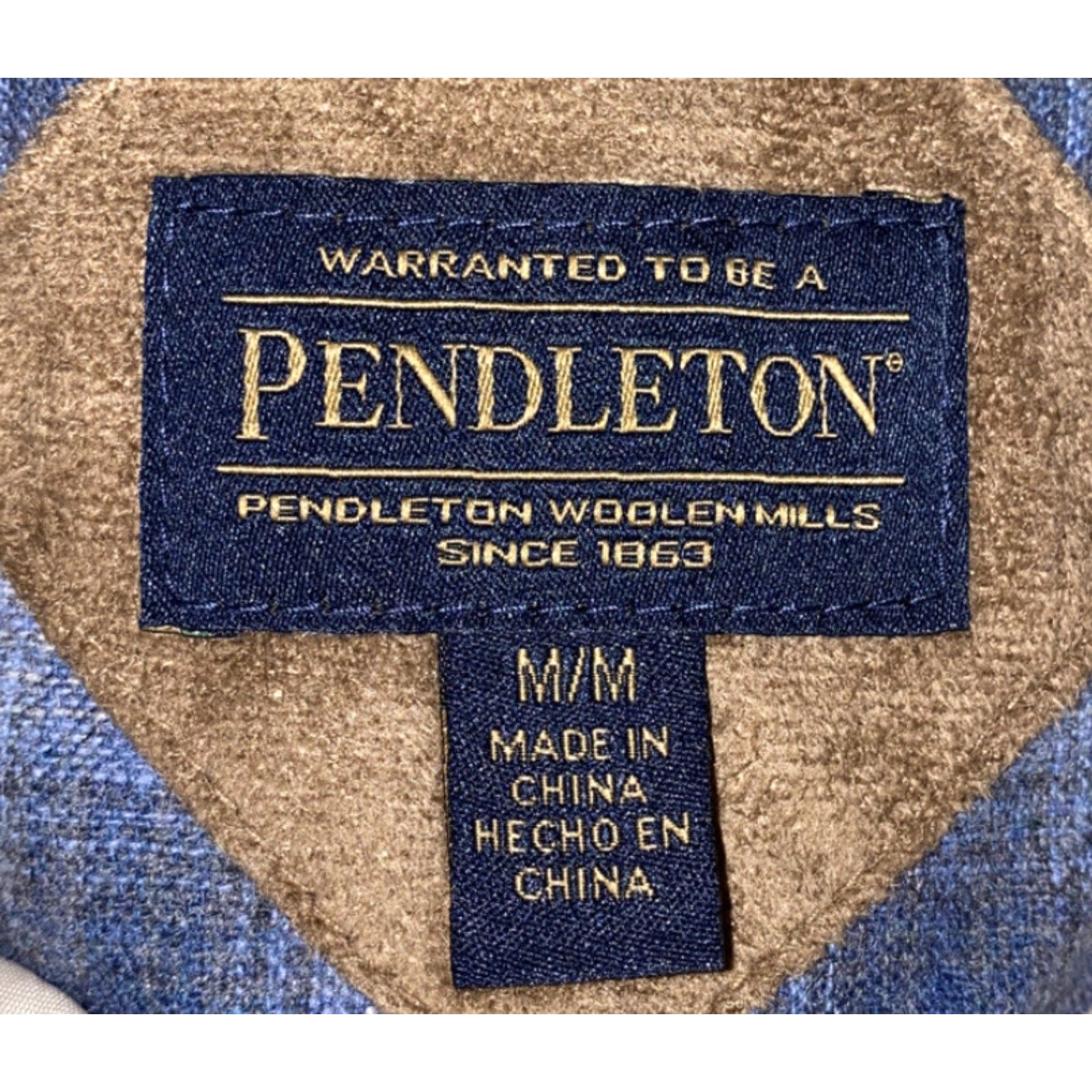Pendleton Pendleton Womens Beige Fleece Jacket Full Zip Size M 21 In Armpit Woman Coat Warm Spring Autumn Size M / US 6-8 / IT 42-44 - 7 Thumbnail