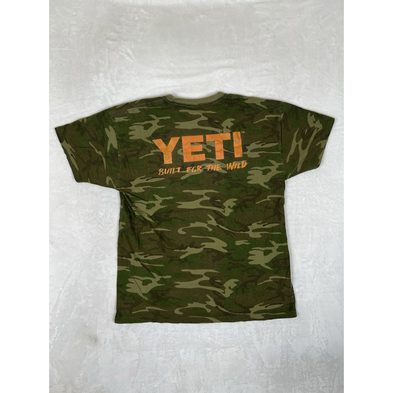 Yeti YETI T-Shirt Mens Size 2XL Camo Orange Print "Built For The Size US XXL / EU 58 / 5 - 5 Thumbnail
