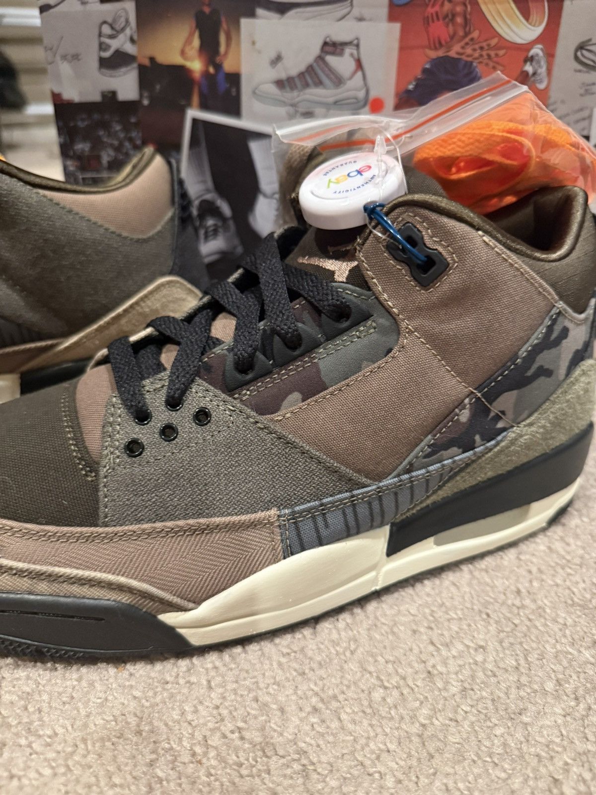 Jordan Brand air jordan 3 patchwork | retro se | dark hazel / multi color Size US 9 / EU 42 - 7 Thumbnail