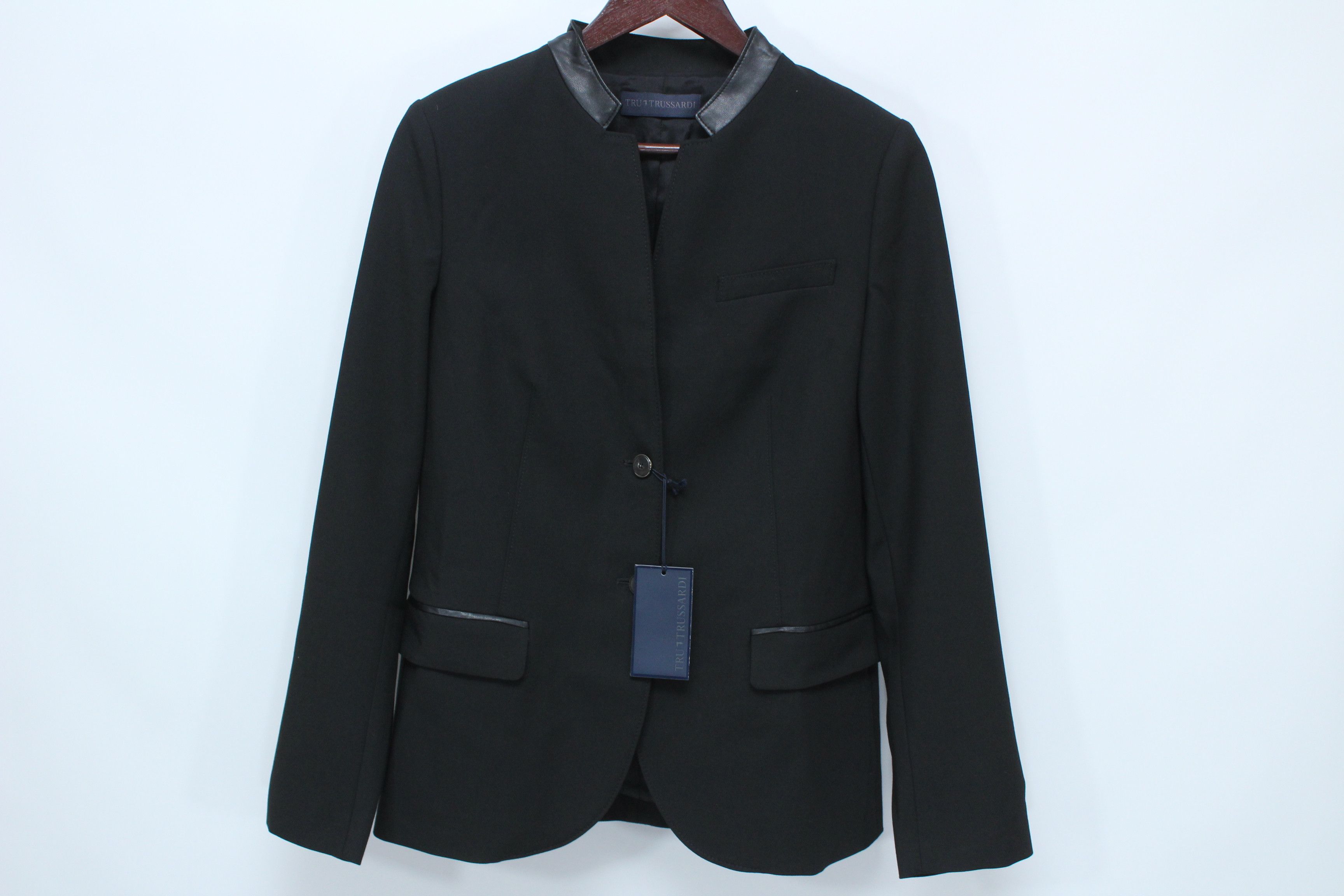 image of Trussardi Jacket Blazer Womens Size 46 Authentic Hype in Black