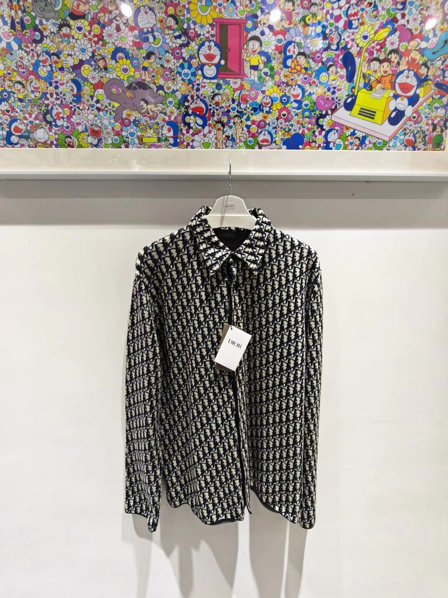 Dior DIOR Classic Cotton All-Over Logo Print Shirt Q15 Size US L / EU 52-54 / 3 - 1 Thumbnail