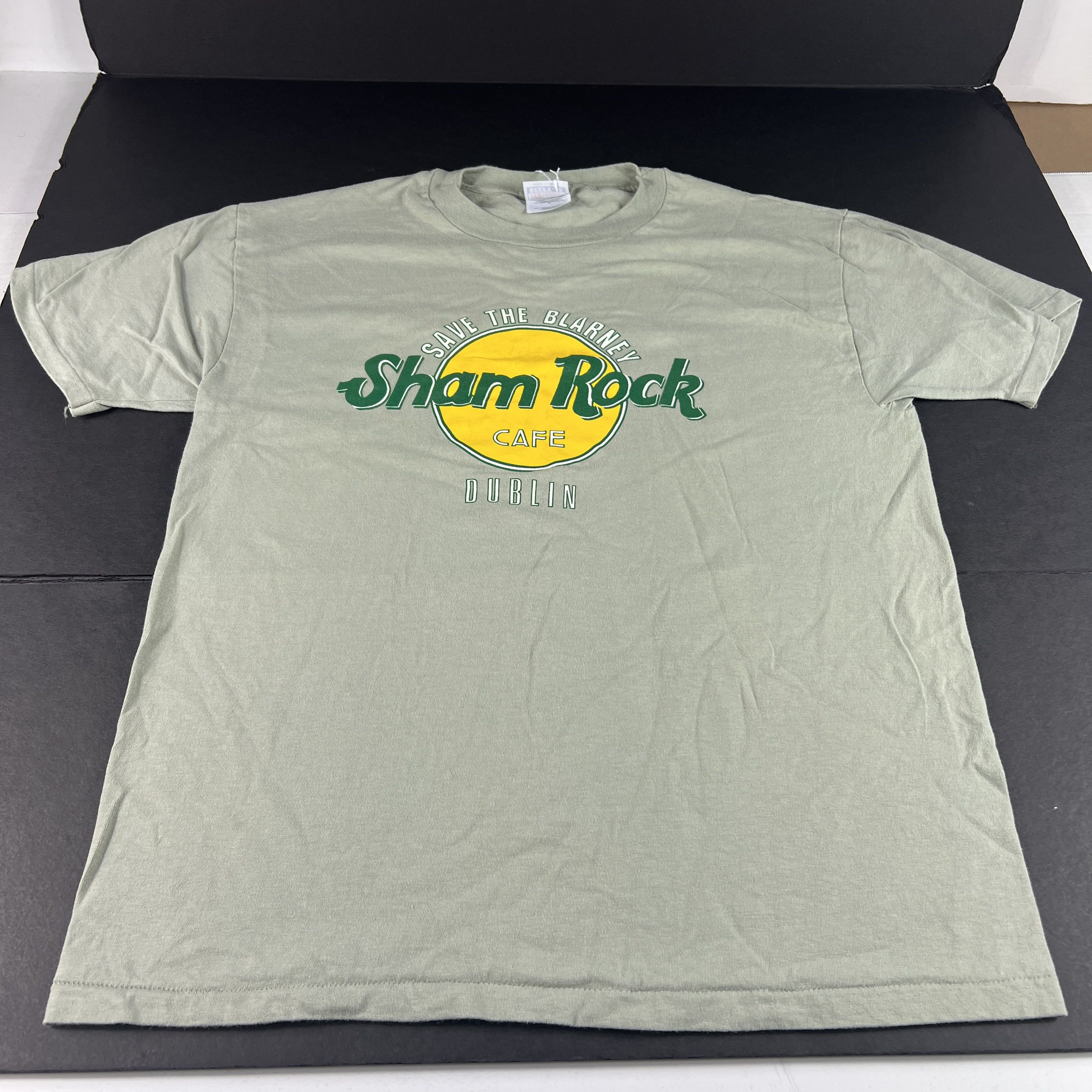 Hanes × Vintage VTG 90s Sham Rock Cafe Dublin Faded Single Stitch Tee Size US M / EU 48-50 / 2 - 1 Thumbnail