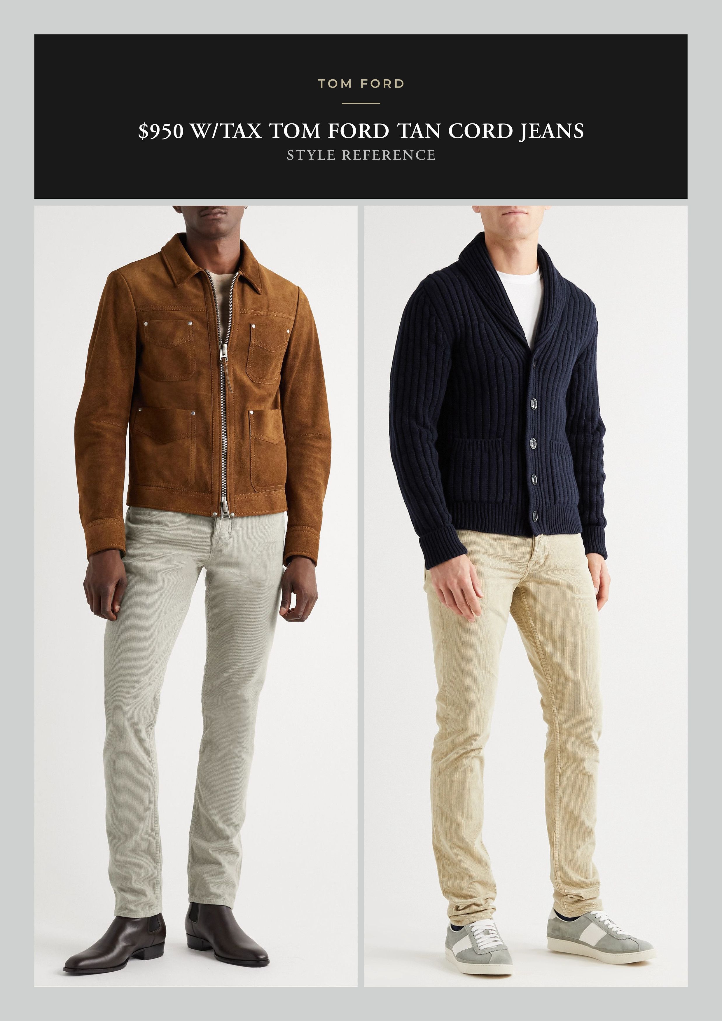 Tom Ford Best Dressed $950 w/tax Corduroy Jeans w/stretch Size US 32 / EU 48 - 4 Thumbnail