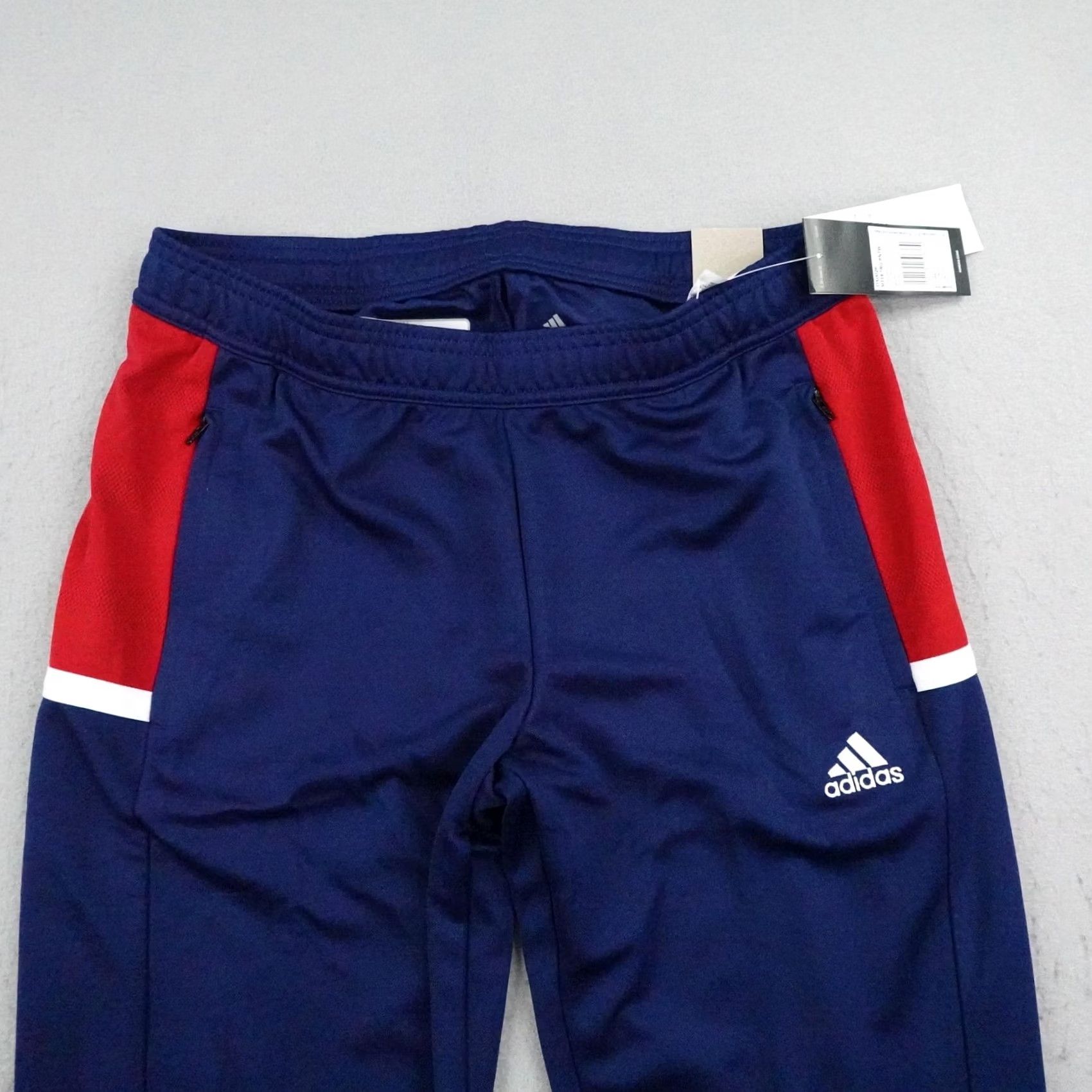 Adidas adidas Pants Mens M Blue Red AEROREADY Track Joggers Soccer Football NEW Size US 31 - 2 Thumbnail
