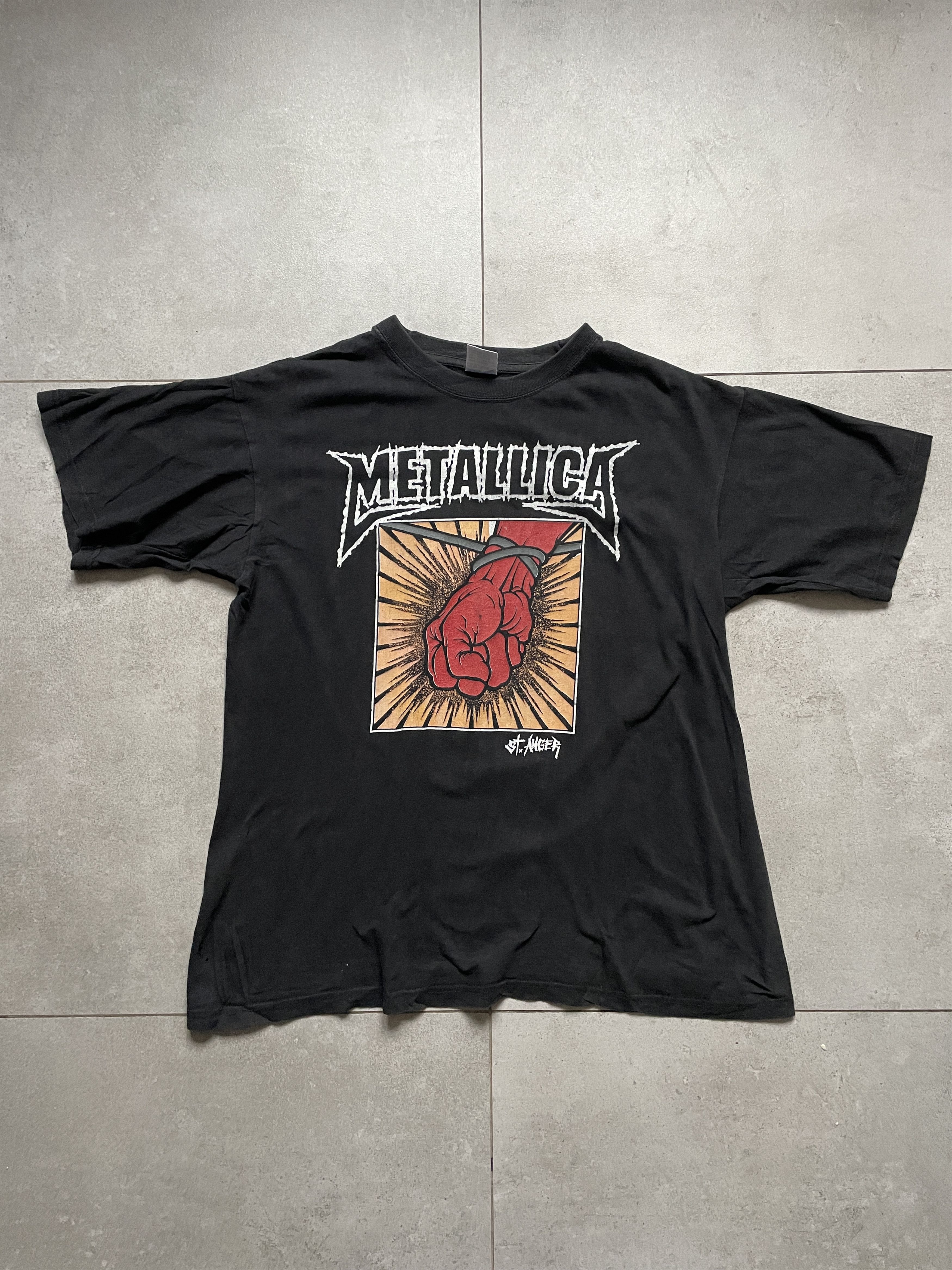 Band Tees Y2K 2003 METALLICA ST ANGER VINTAGE METAL BAND TEE Size US M / EU 48-50 / 2 - 1 Thumbnail