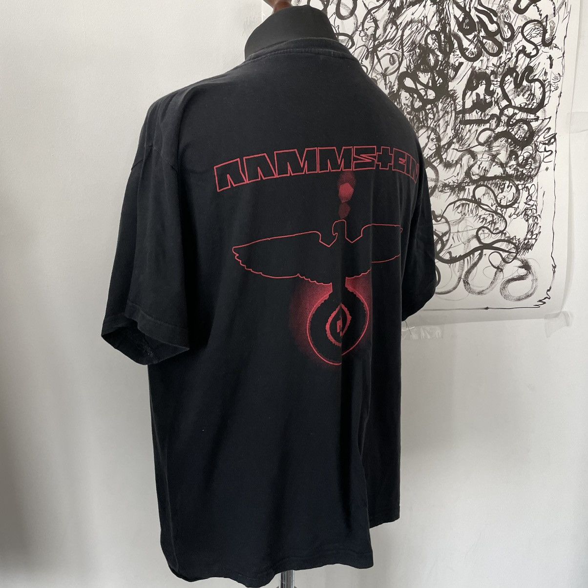 Band Tees × Vintage Vintage 00’s Rammstein Rock T-shirt Y2k size XL Size US XL / EU 56 / 4 - 7 Thumbnail