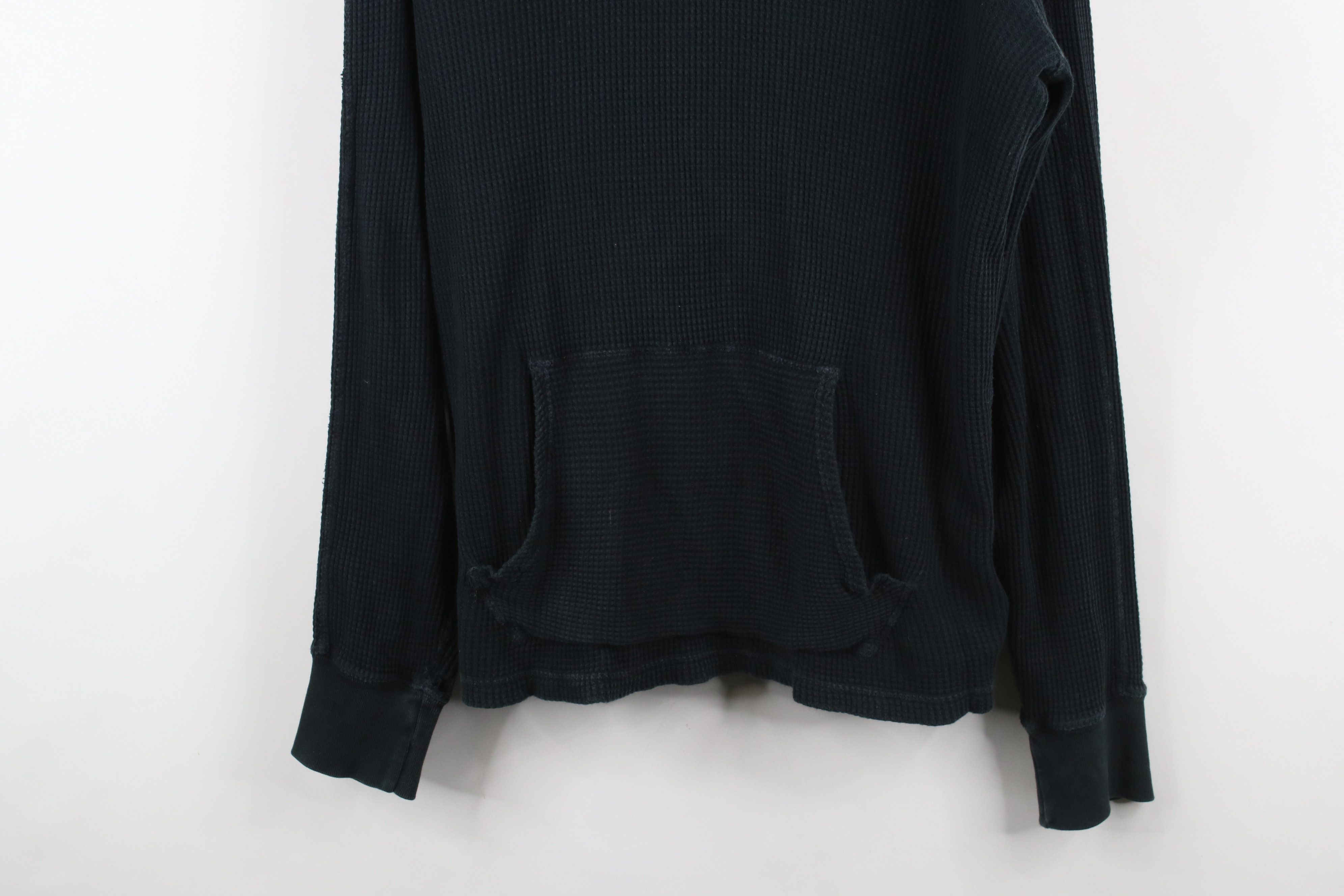 Polo Ralph Lauren Vintage Ralph Lauren Waffle Knit Hoodie Sweatshirt Black Size US M / EU 48-50 / 2 - 3 Thumbnail