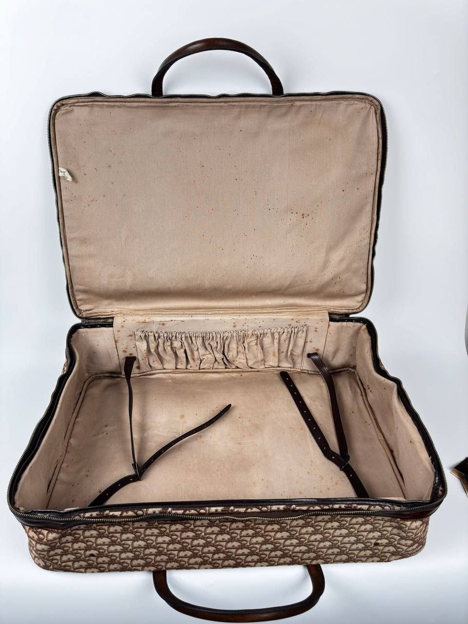 Dior × Vintage Dior Monogram Cloth Luggage Bag Size ONE SIZE - 3 Thumbnail
