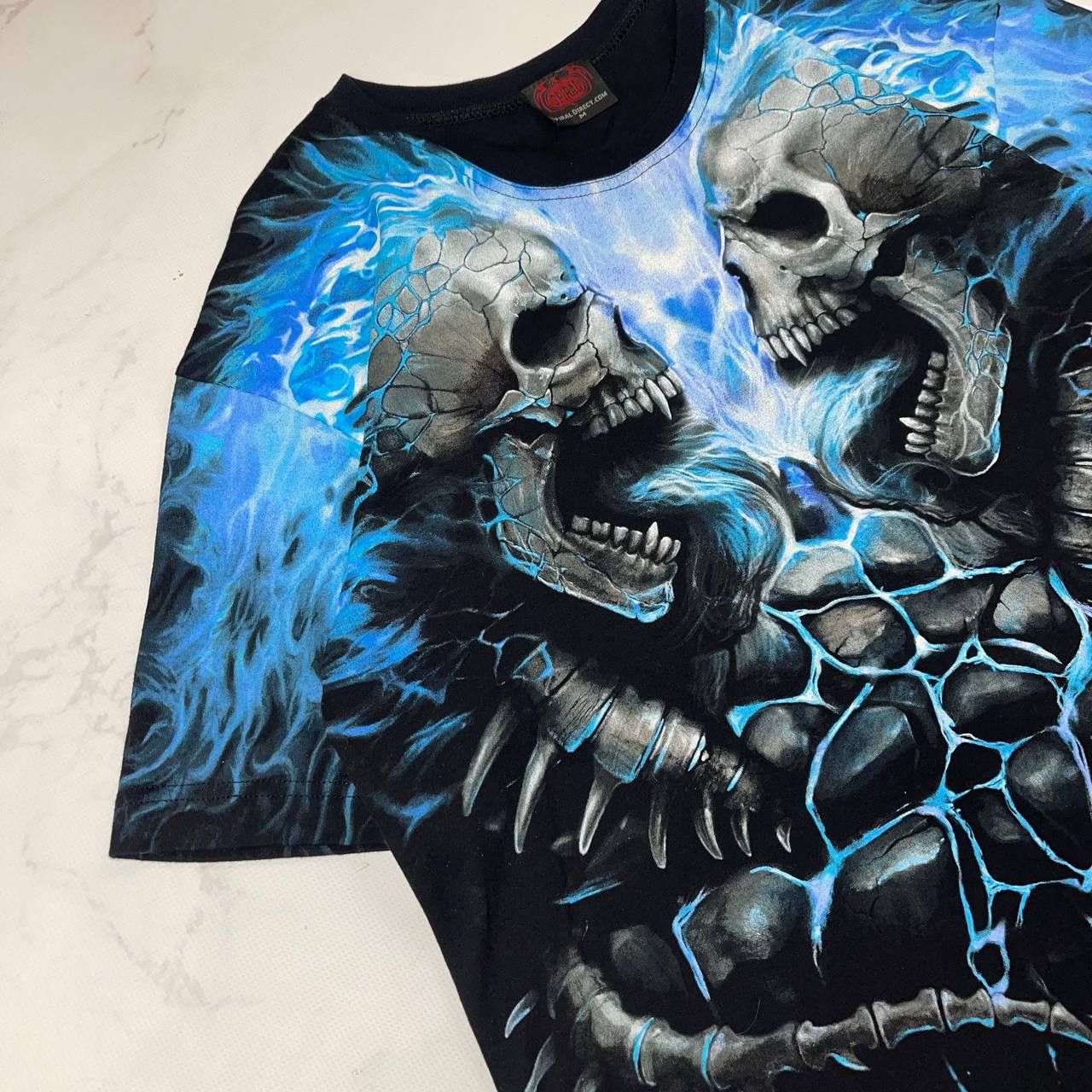 Vintage Affliction Vintage Affliction style flame skulls y2k tee Size US M / EU 48-50 / 2 - 3 Thumbnail