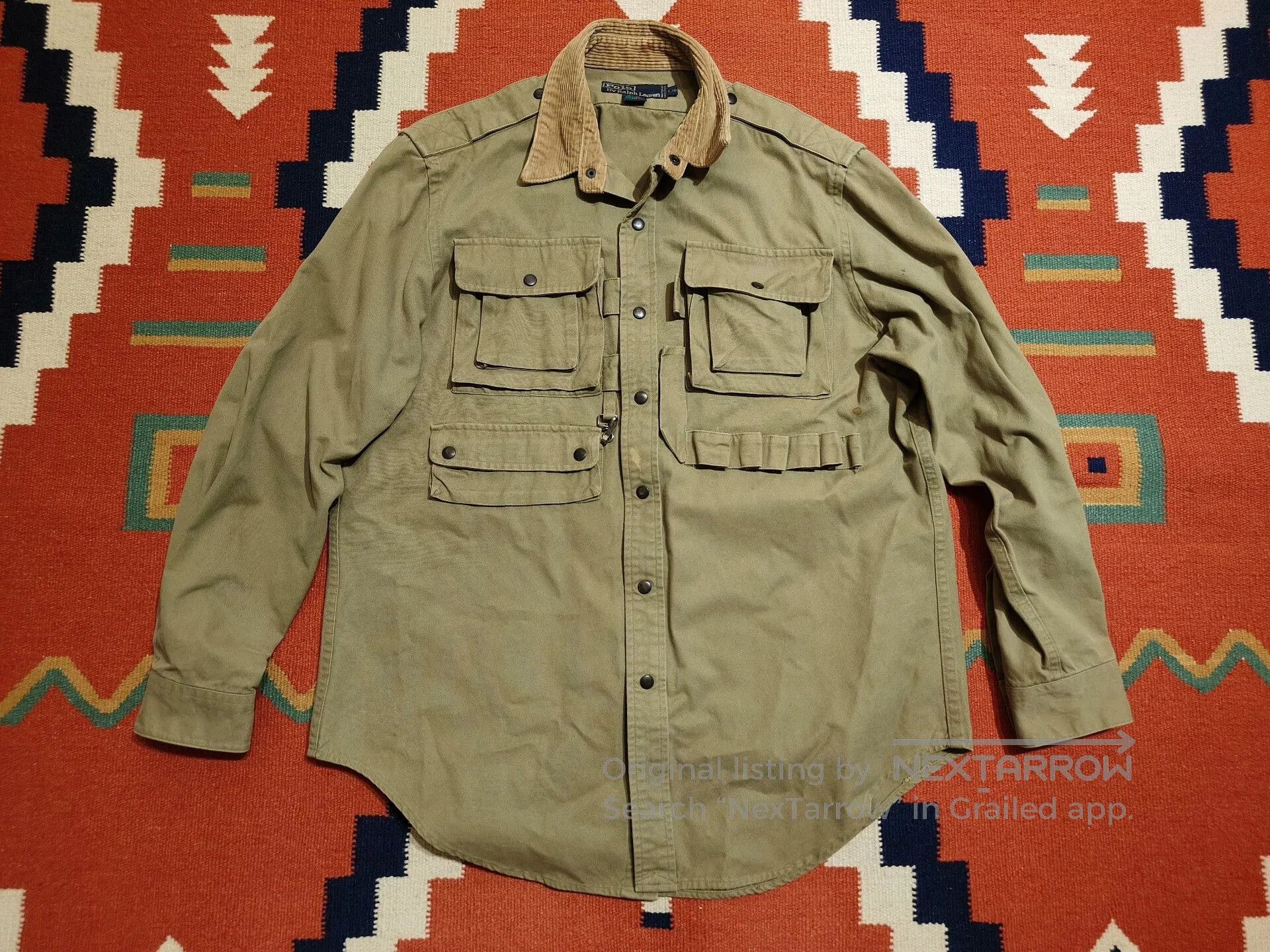Polo Ralph Lauren Vintage RRL Fishing Hunting Shirt Jacket. Size US L / EU 52-54 / 3 - 1 Thumbnail