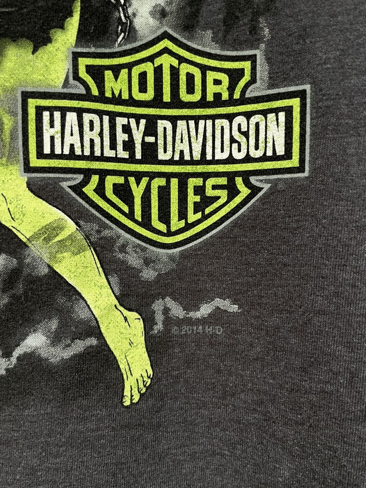 Harley Davidson Vintage Hanes Harley Davidson Zombie T-Shirt RARE Size US S / EU 44-46 / 1 - 7 Thumbnail