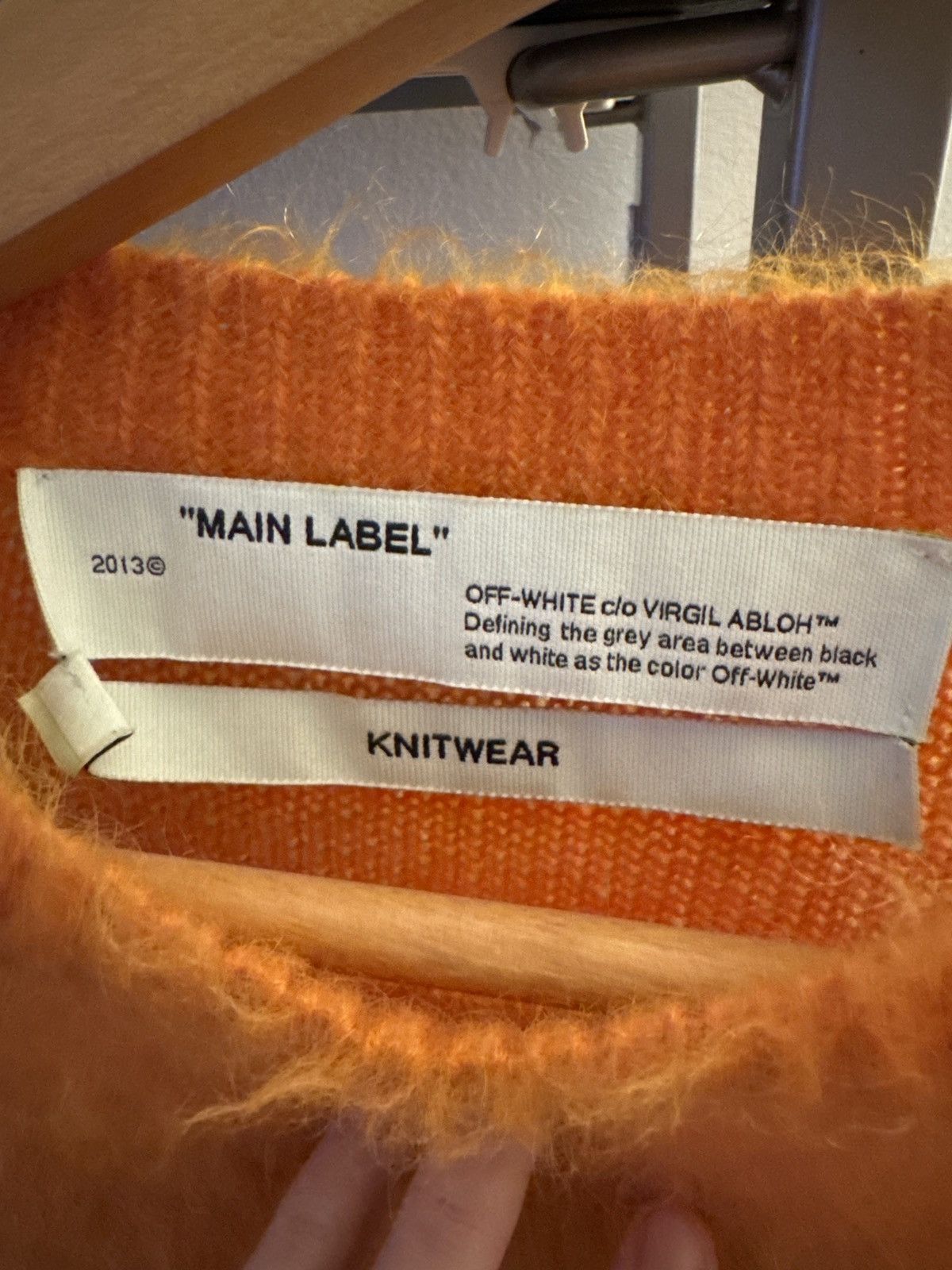 Off-White Off-White LogoJacquard Mohair-Blend Sweater Size US M / EU 48-50 / 2 - 6 Thumbnail