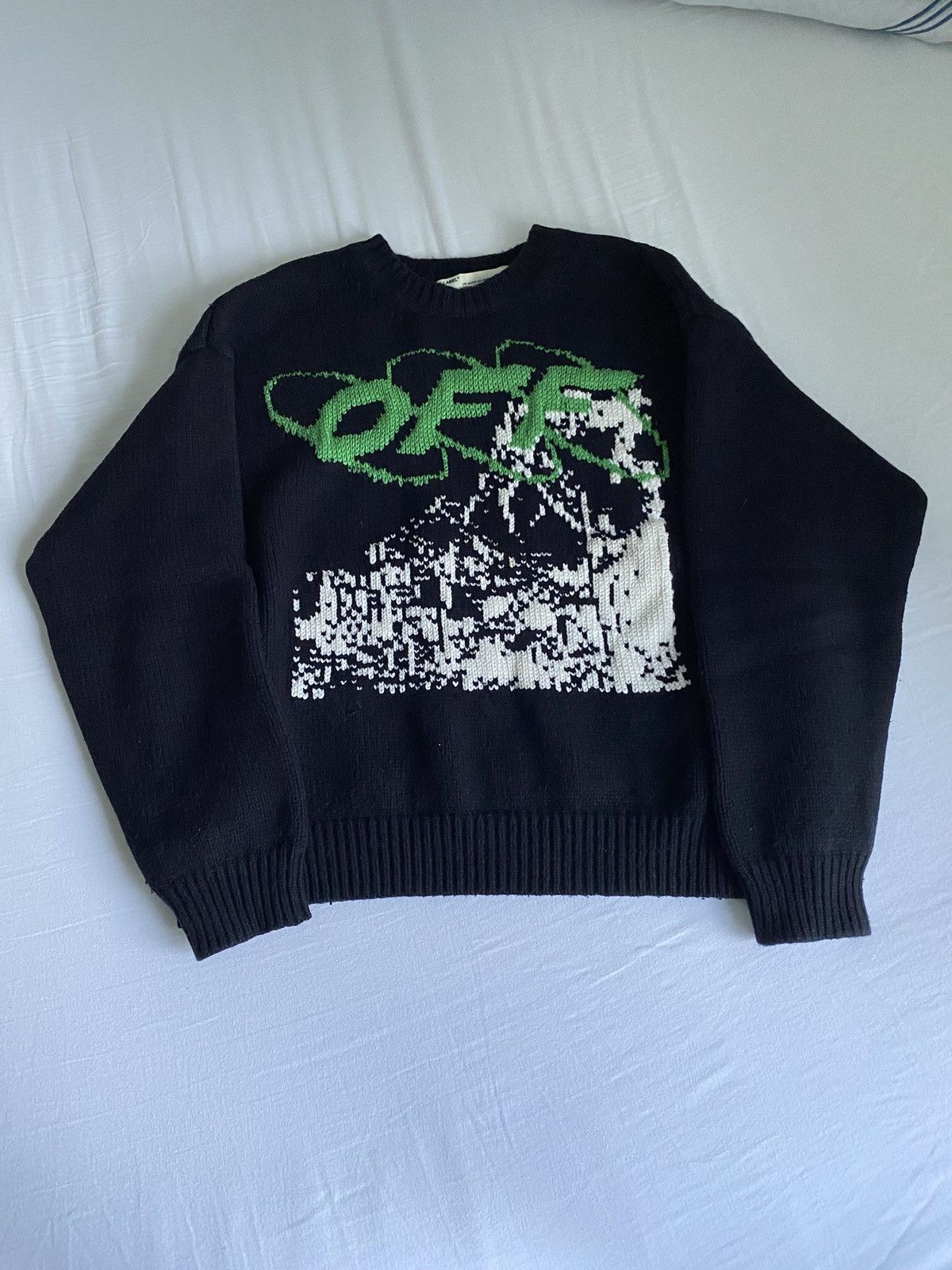 off white ruined factory ジャガードセーター Off-White™ - Ruined Factory Knit Sweater | HBX - Globally