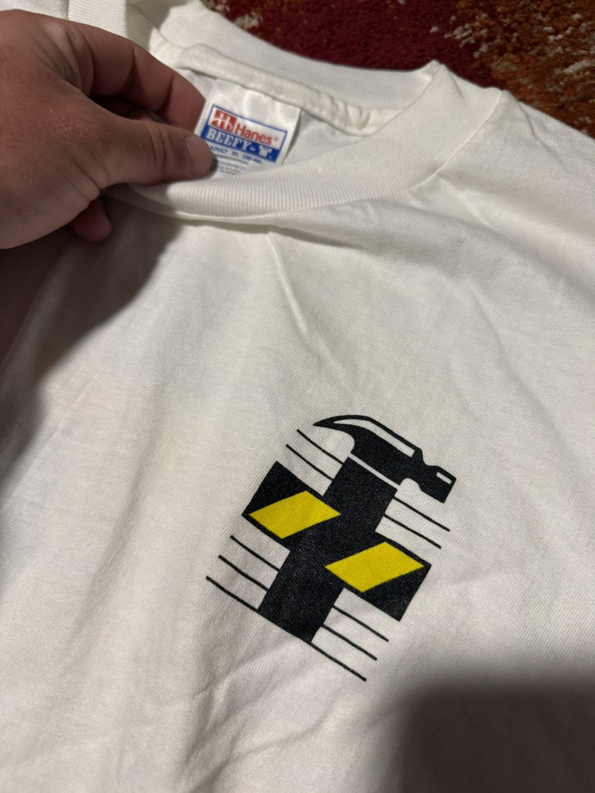 Vintage Vintage construction safety tee Size US XL / EU 56 / 4 - 2 Thumbnail